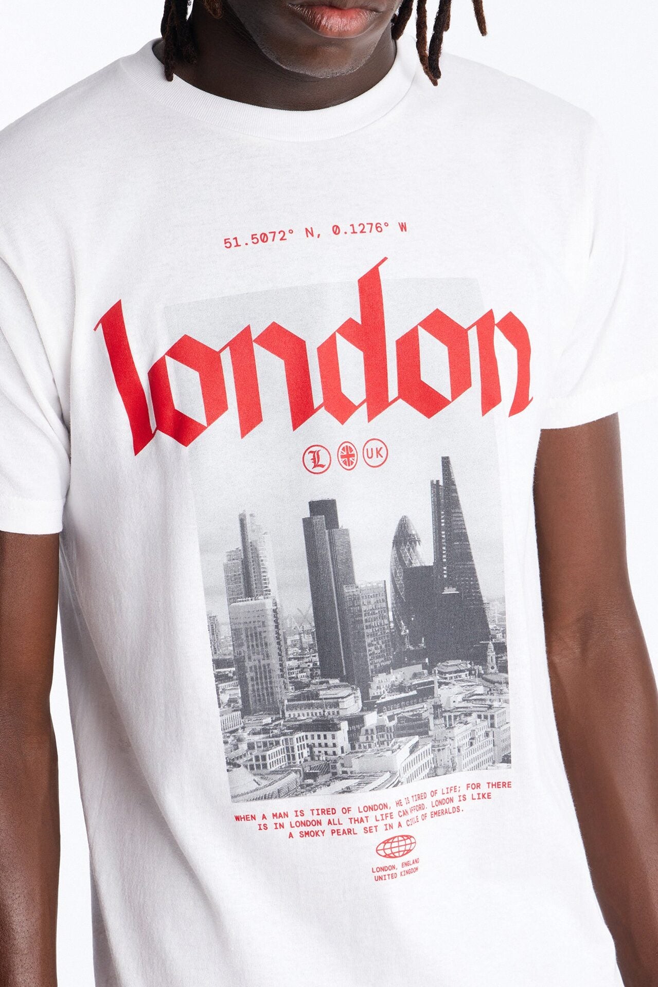 London Short Sleeve Tee - White image 3