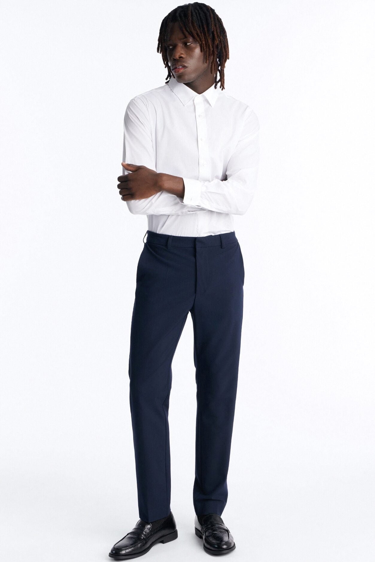 Windsor Luxe Slim Trouser - Navy image 2