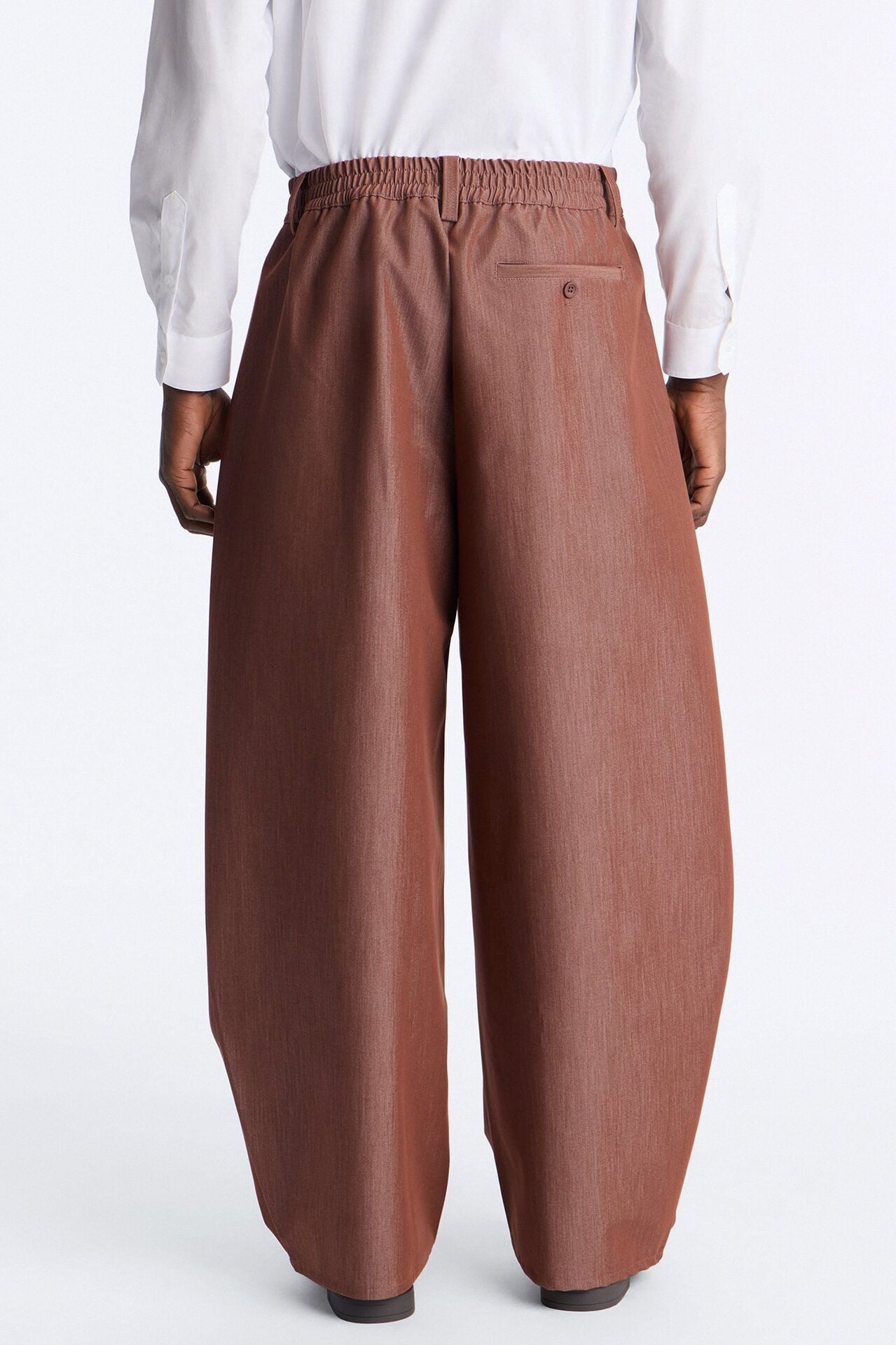 Barrel Bold Flow Trousers - Brown image 4