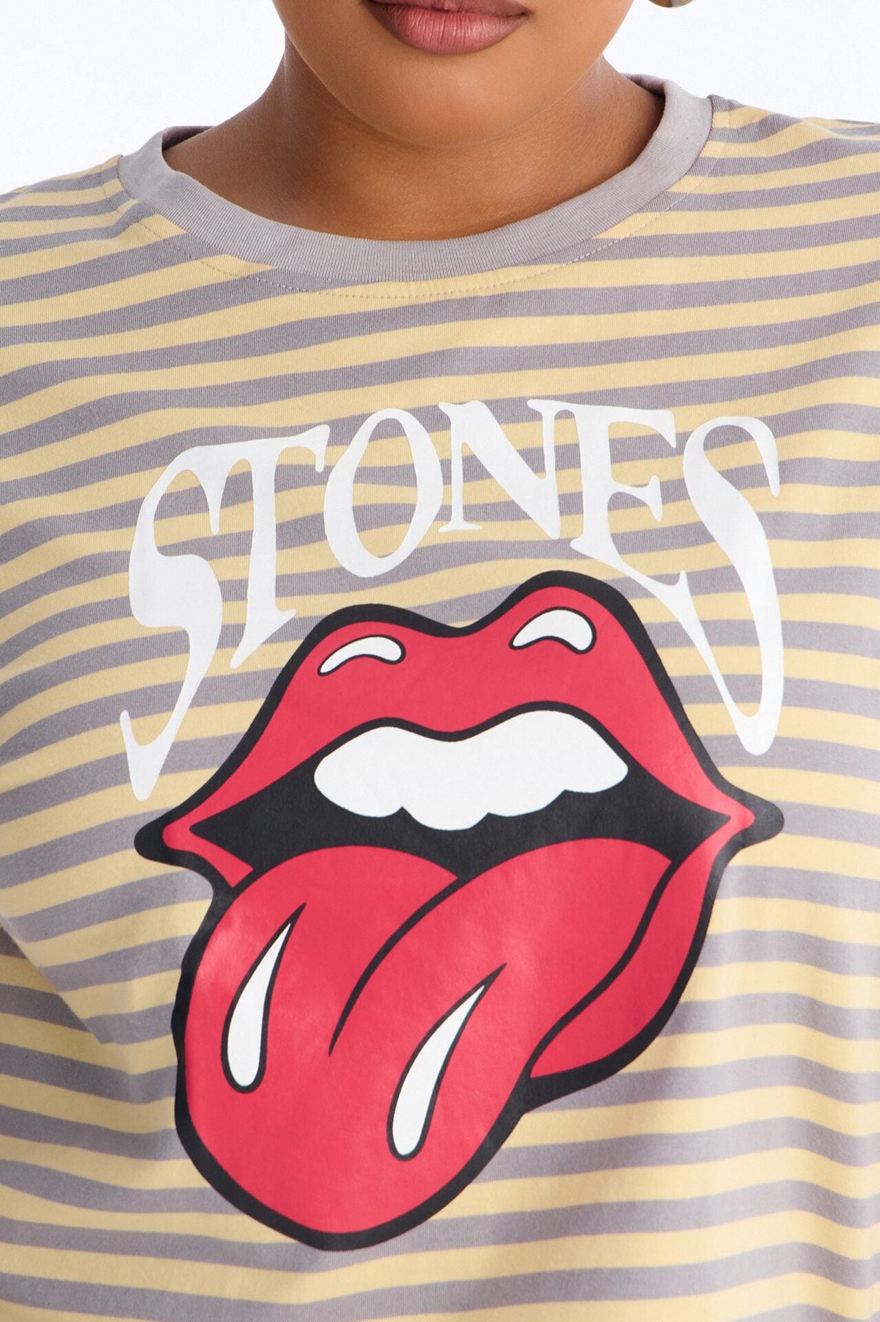 The Rolling Stones Stripe Crop Tee - Multi Color image 7