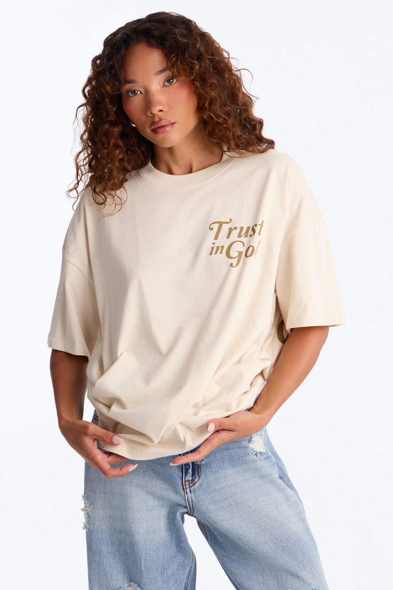 Trust In God Tee - Off White image 2