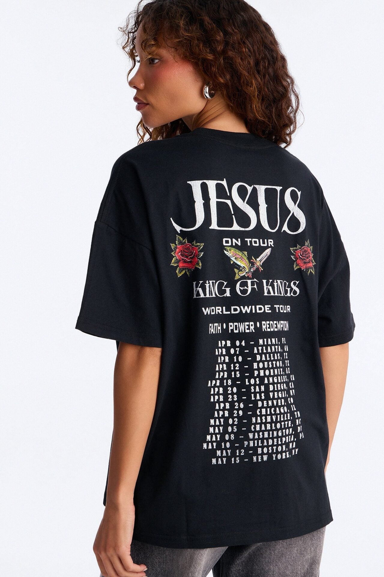 Jesus Worldwide Tour T-Shirt - Black image 3