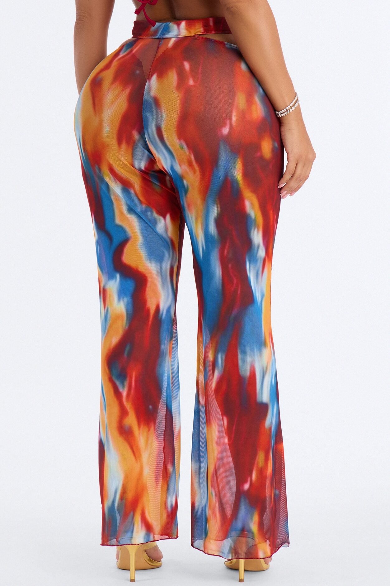 Body Talk Swim Cover Up Pants - Multi Color image 4