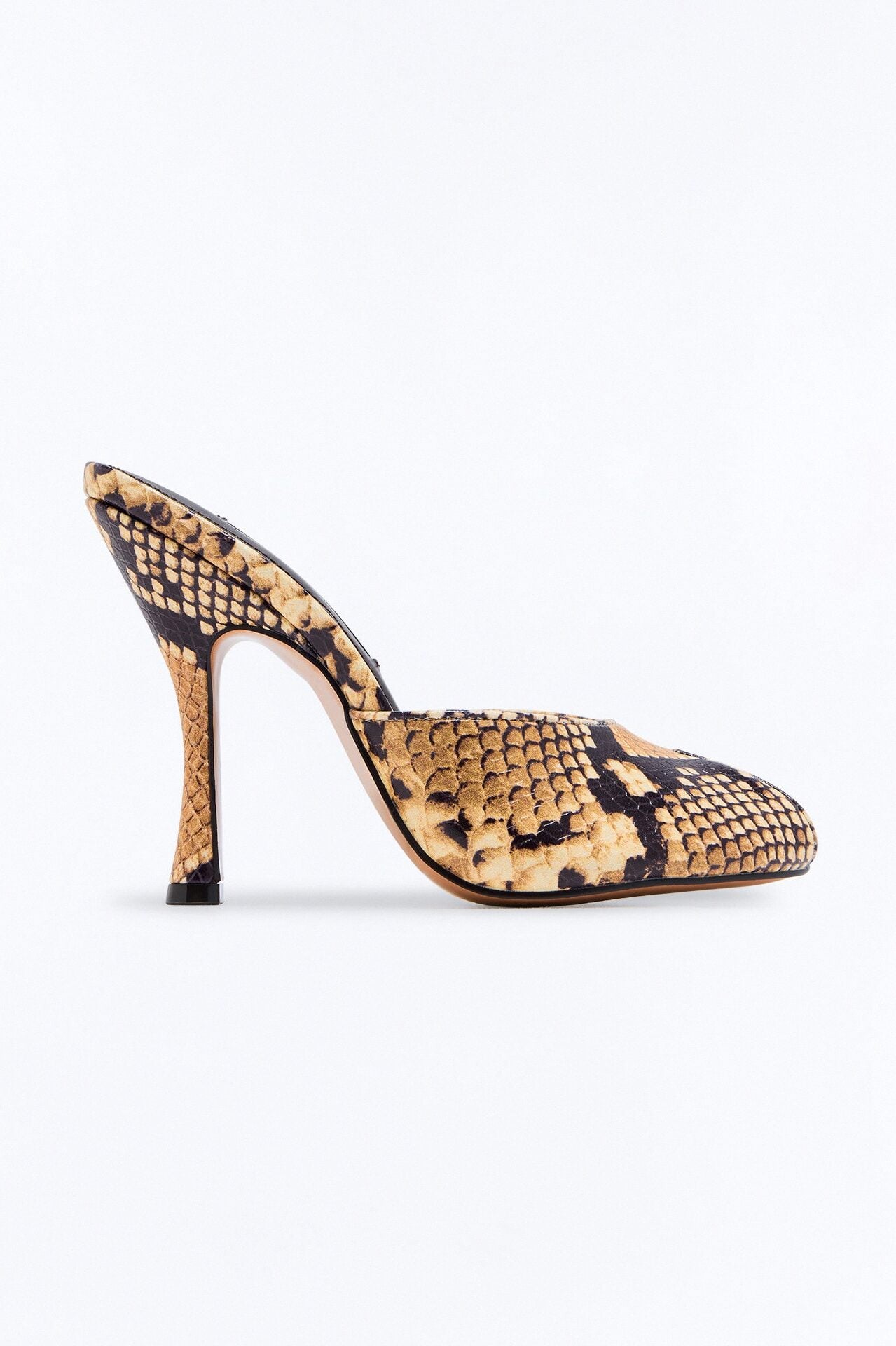 Steve Madden Jules Snake Skin Heels - Natural/Combo image 2