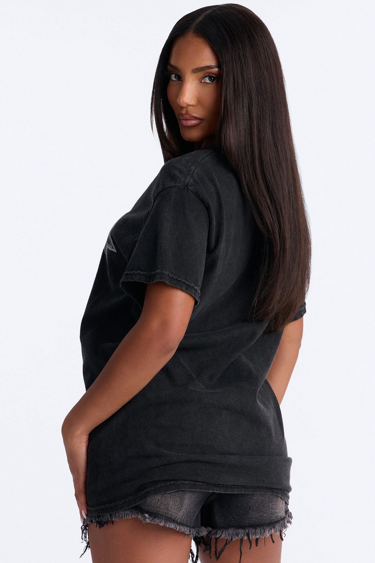 Metallica Glitter Oversized Tee - Black image 3