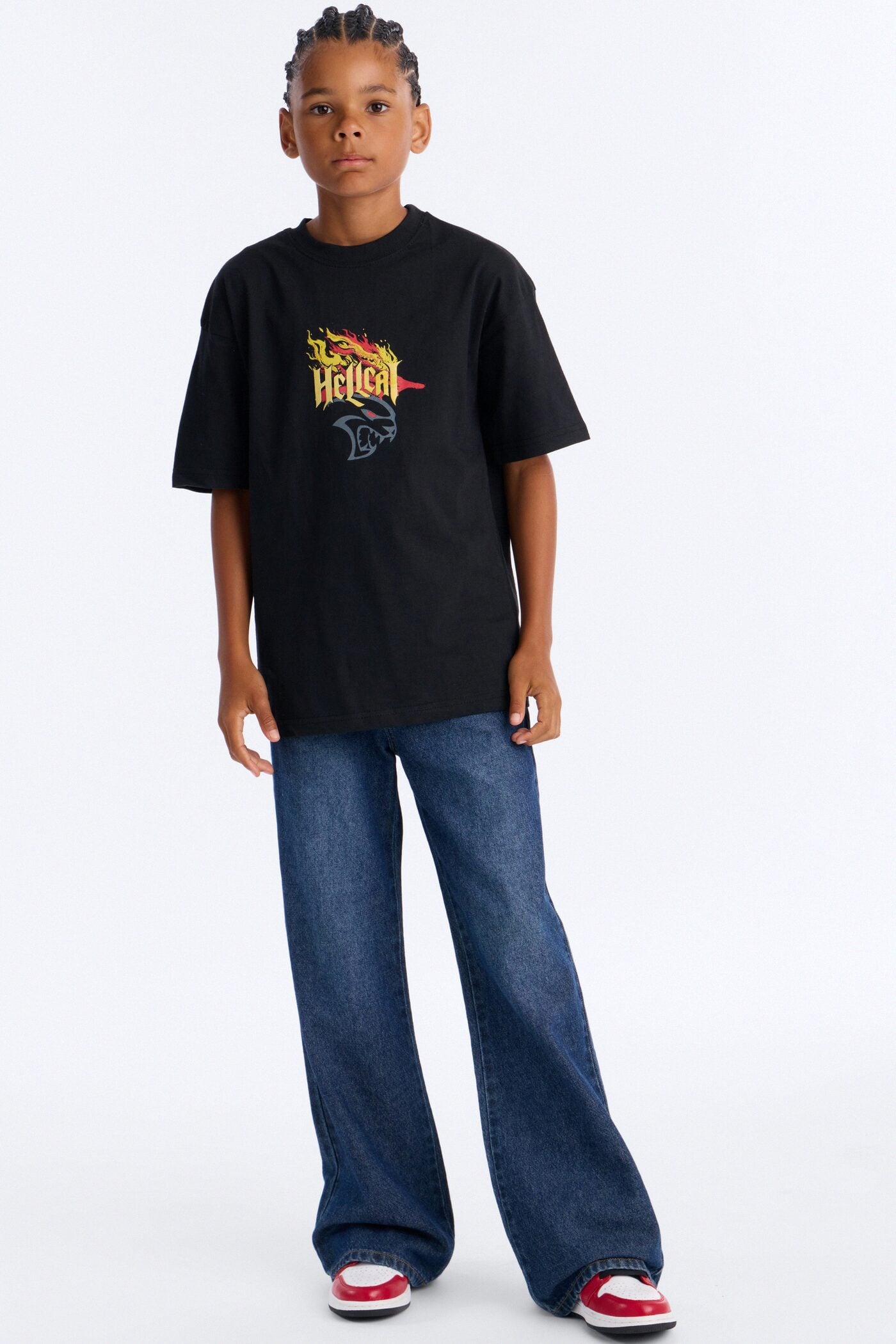 Mini Dodge Hellcat Born Bold Short Sleeve Tee - Black image 2