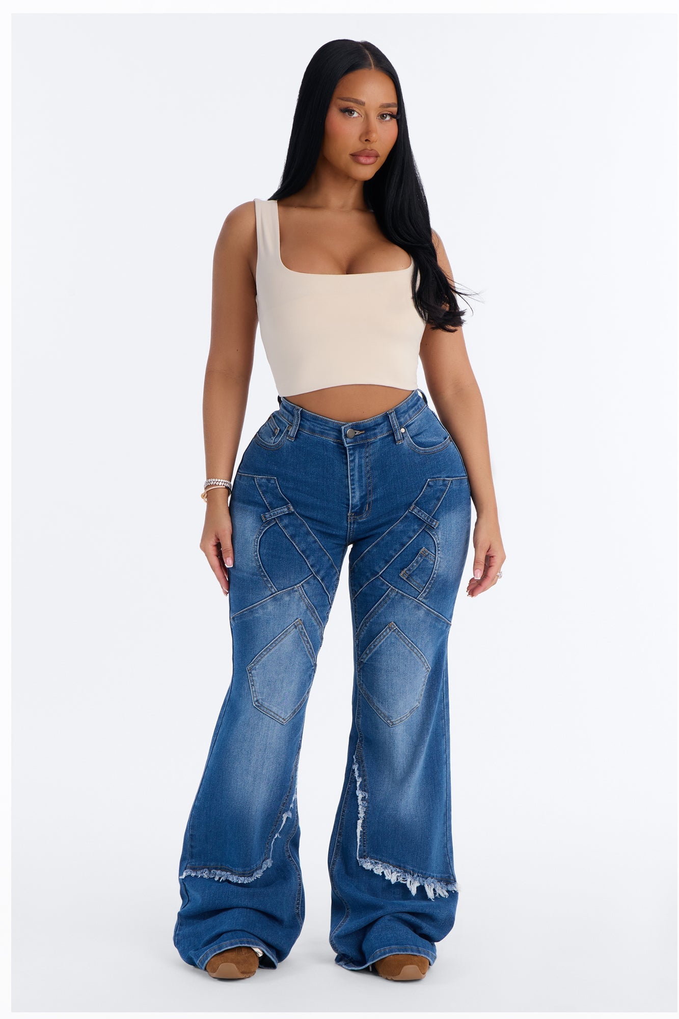 Thalia Tank Top - Stone image 5