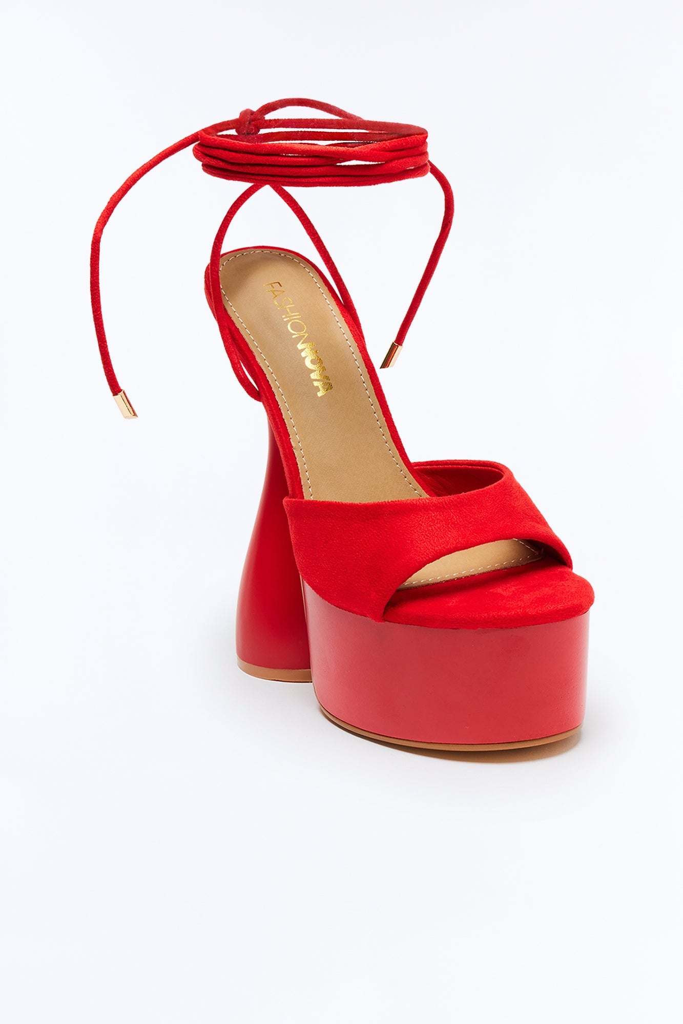 That's So Groovy Platform Heels - Red image 2