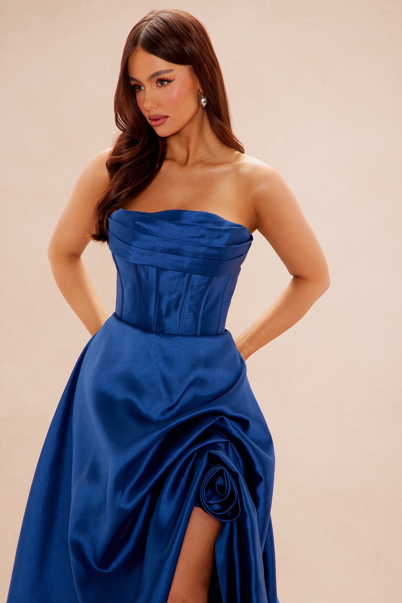 Swept Away Taffeta Gown - Blue image 6