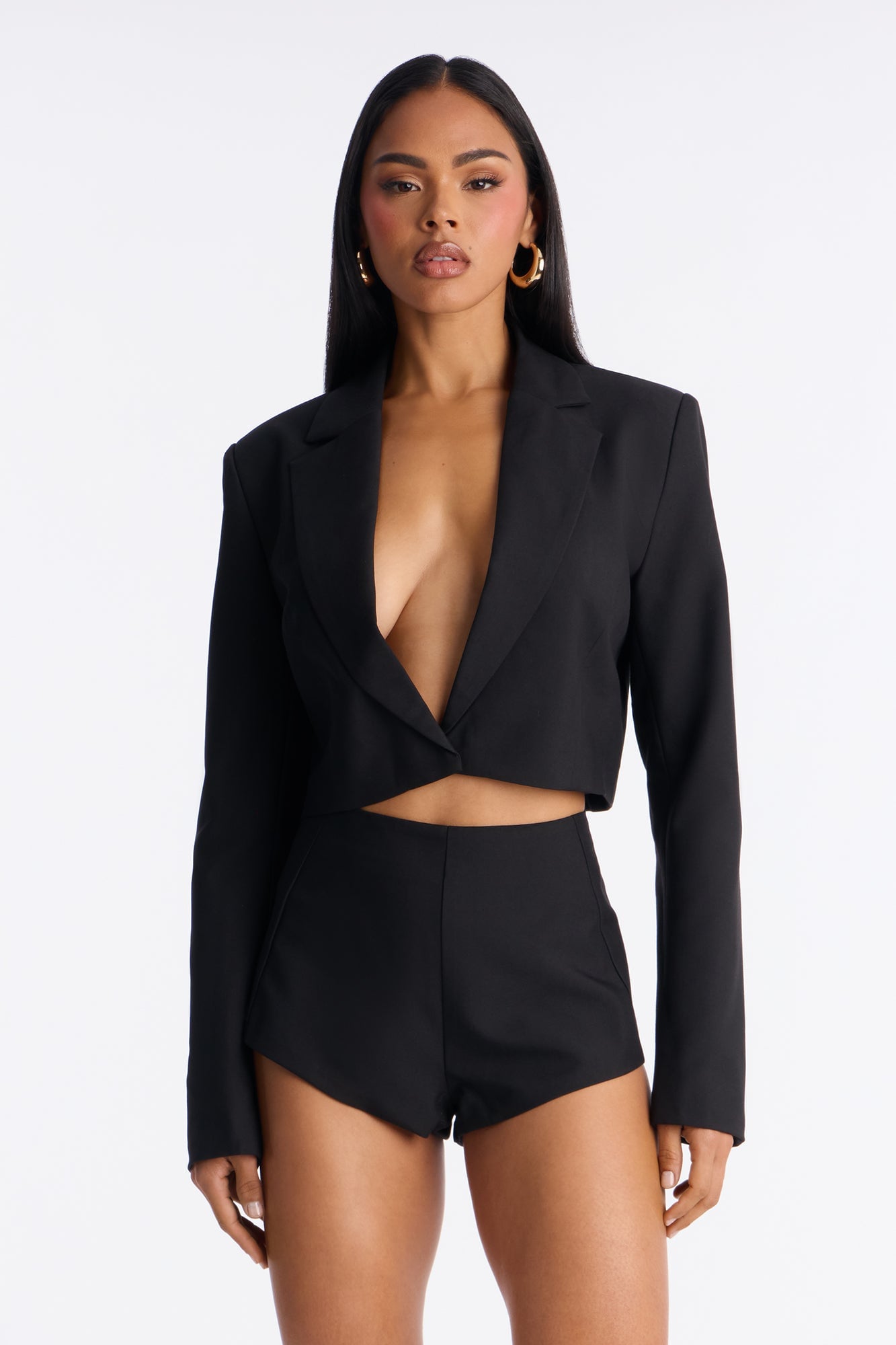 The Best Date Night Short Set - Black image 1