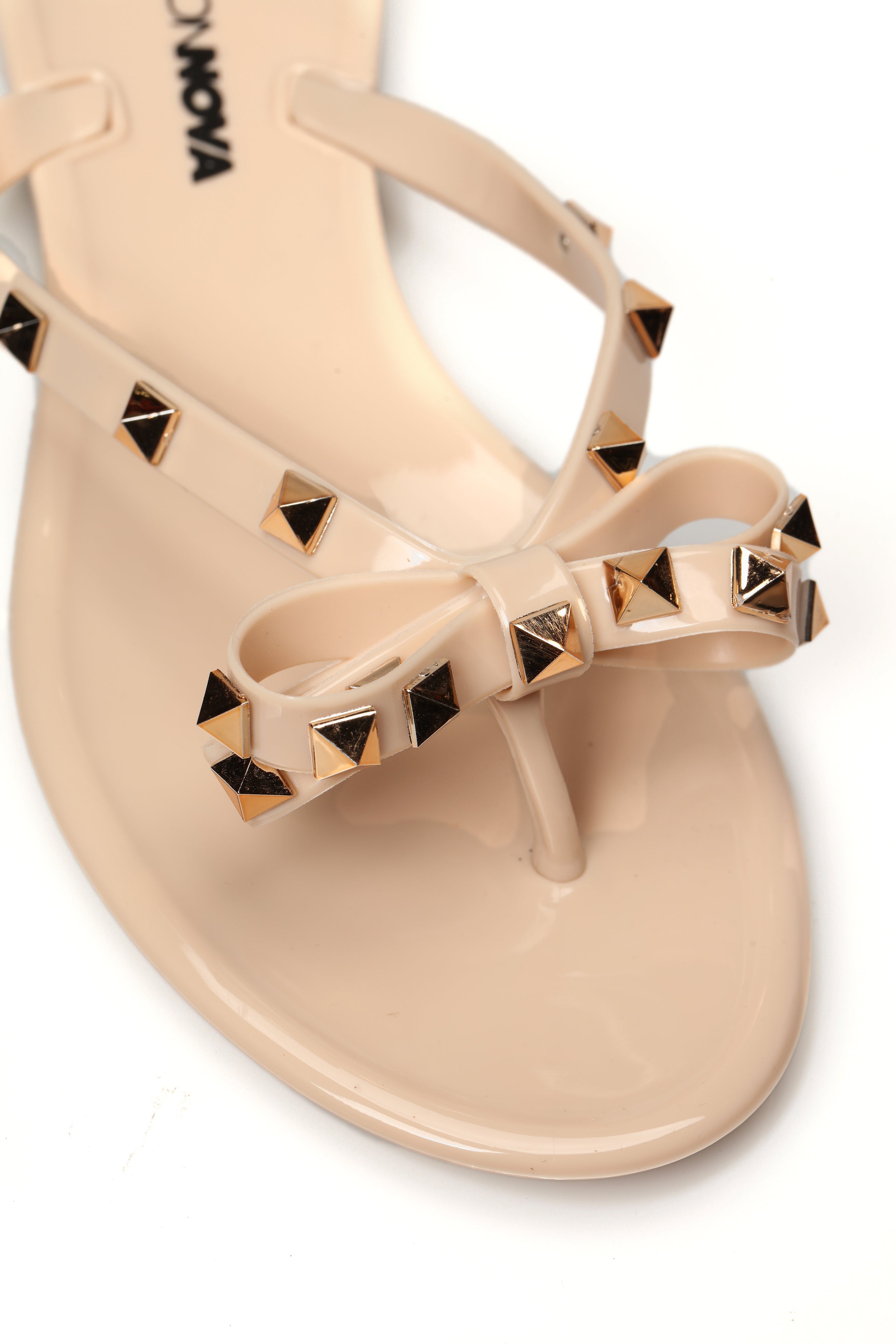 Studded Sister Flat Sandal - Blush image 7