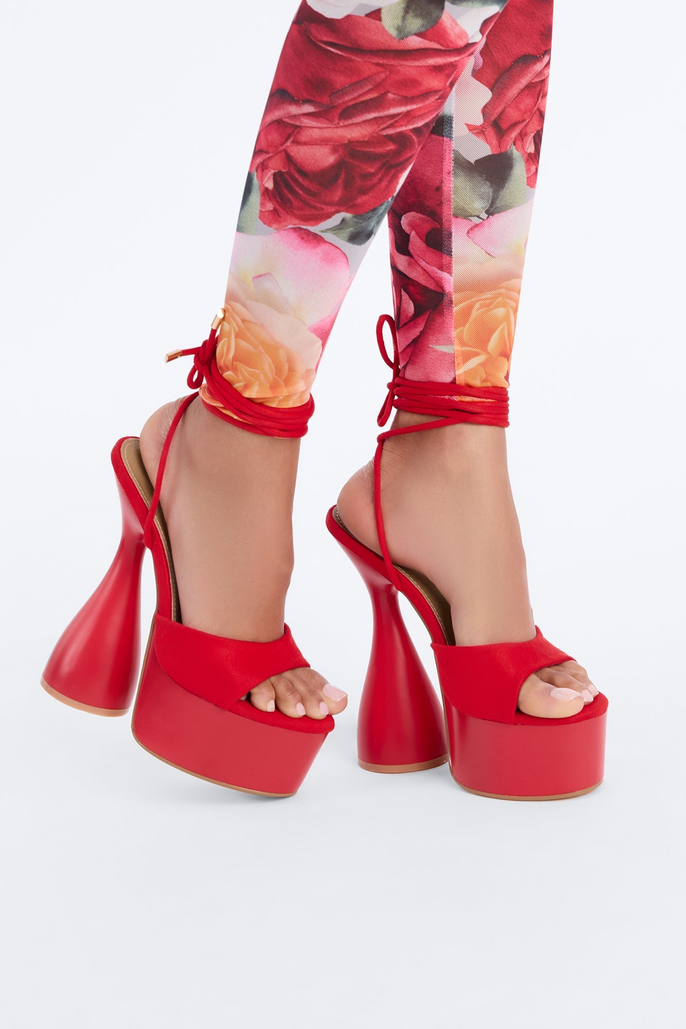 That's So Groovy Platform Heels - Red image 3