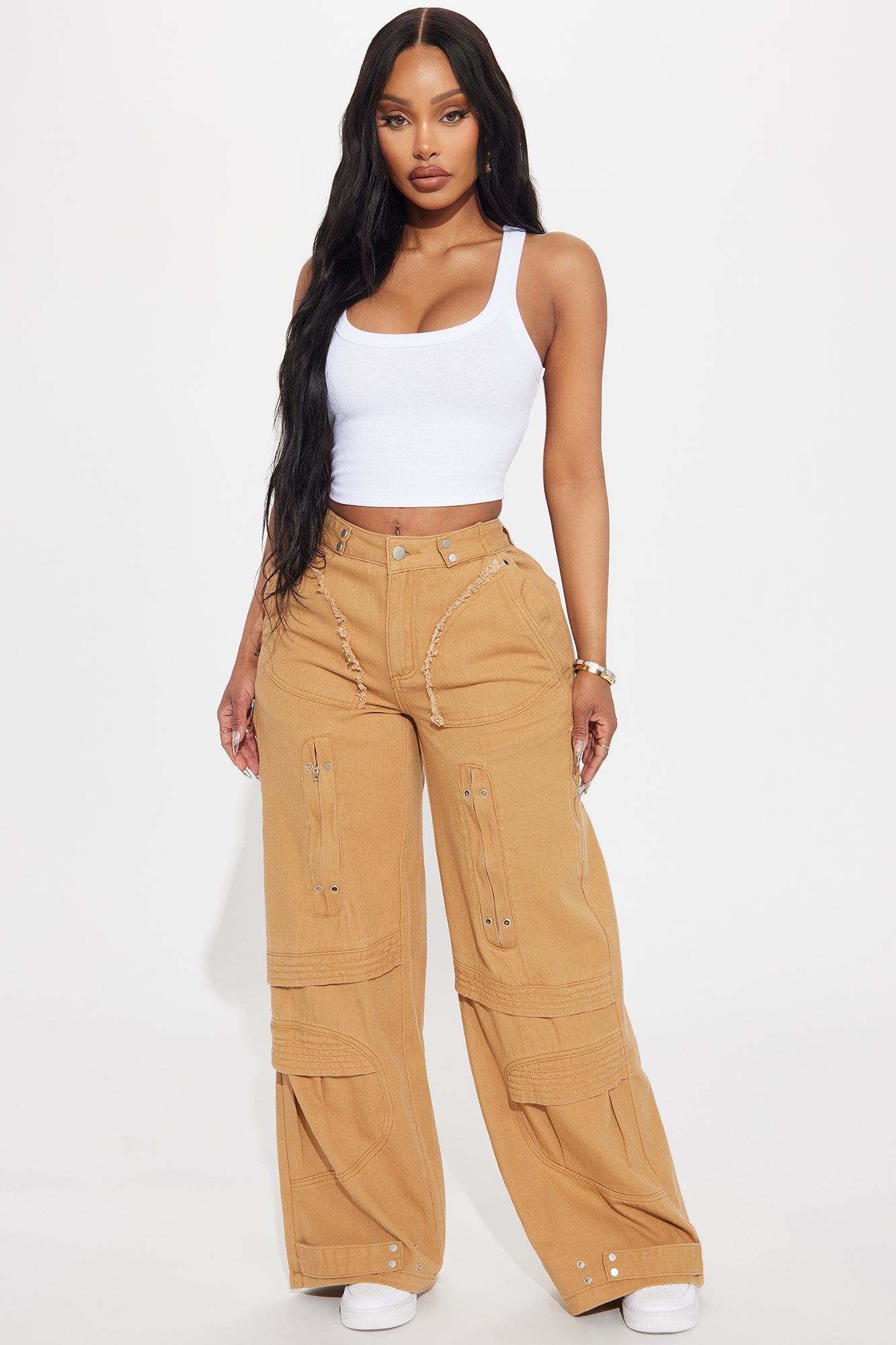 Teresa Scoop Neck Tank Top - White image 7