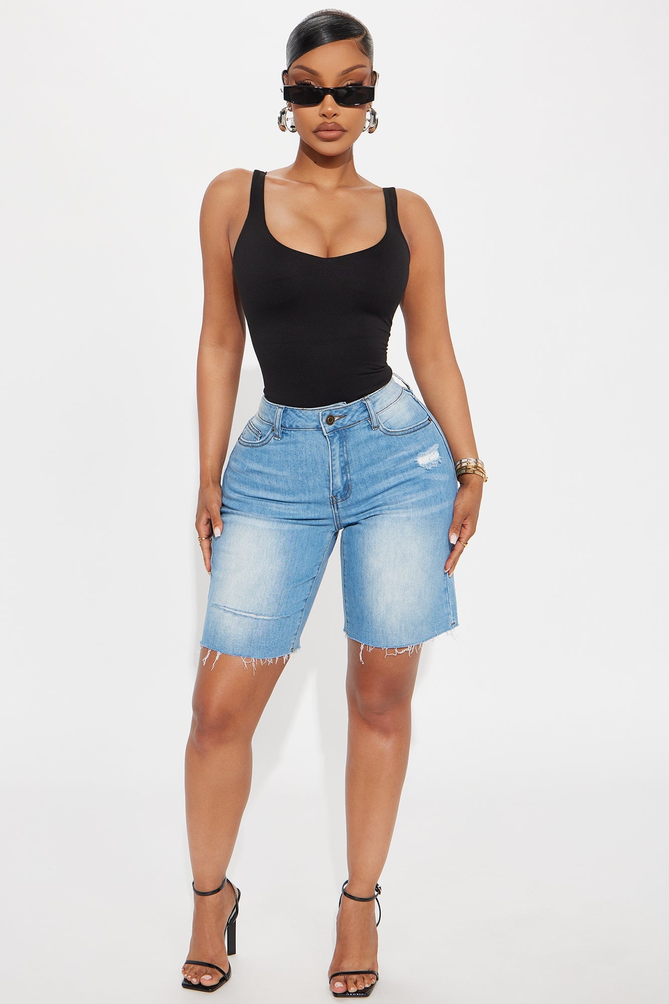 Quinn Double Lined Tank Top - Black image 6