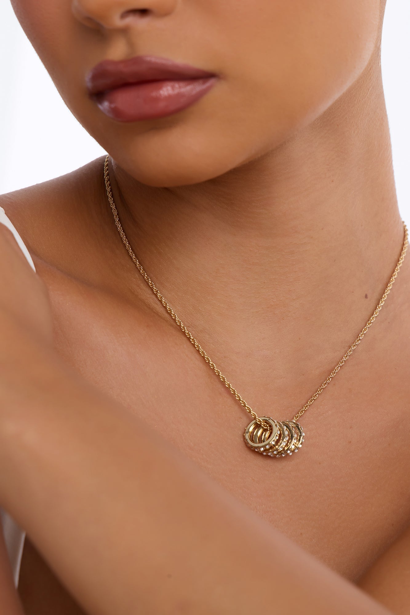 Take A Chance Necklace - Gold image 1