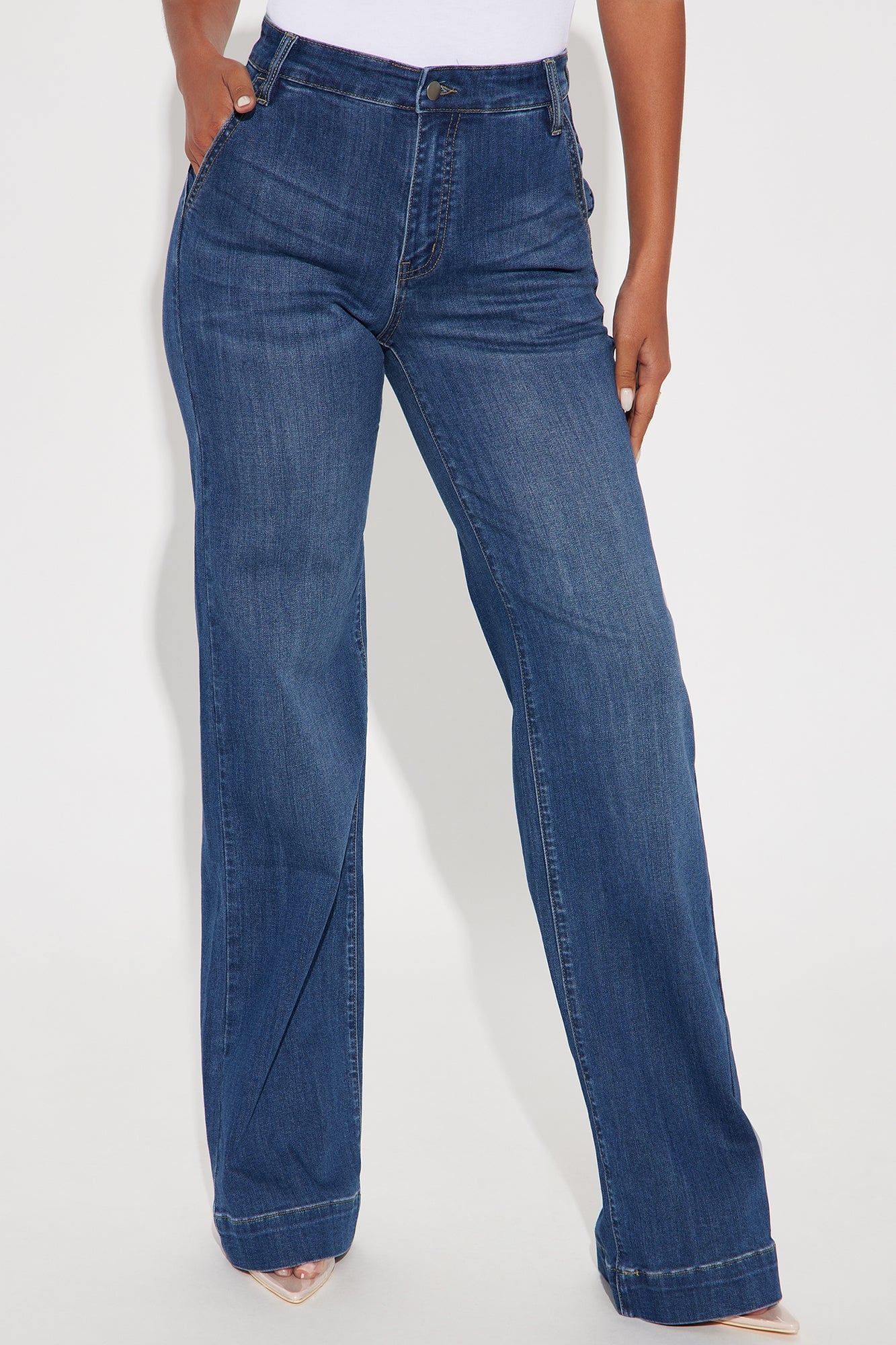 Tall Margot Stretch Trouser Jeans - Dark Wash image 6