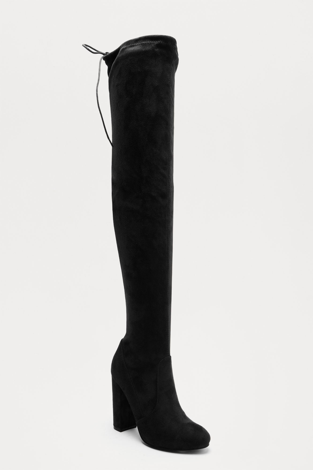 Pretty In Thigh High Boots - Black image 8