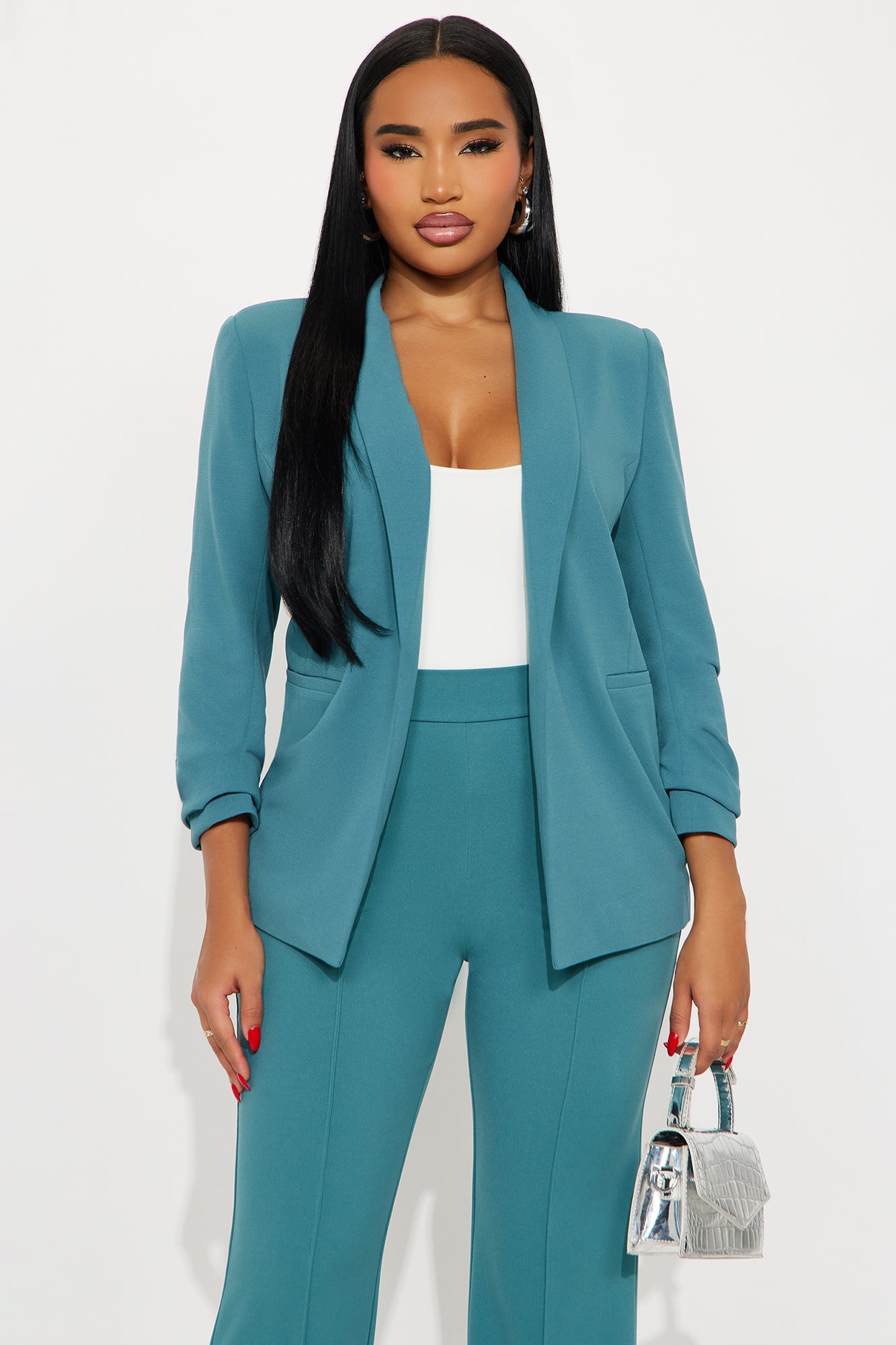 The Celine Blazer - Jade image 4
