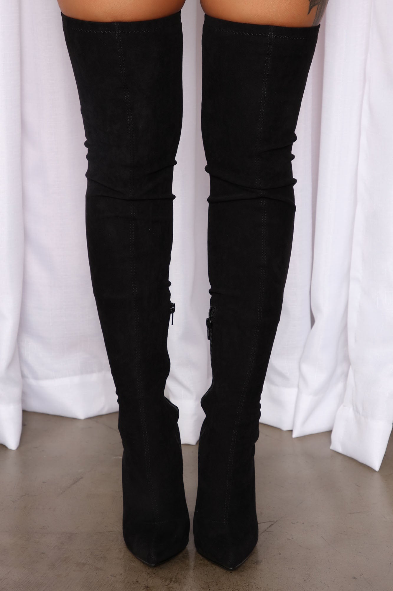 Places To Be Over The Knee Boots - Black image 4