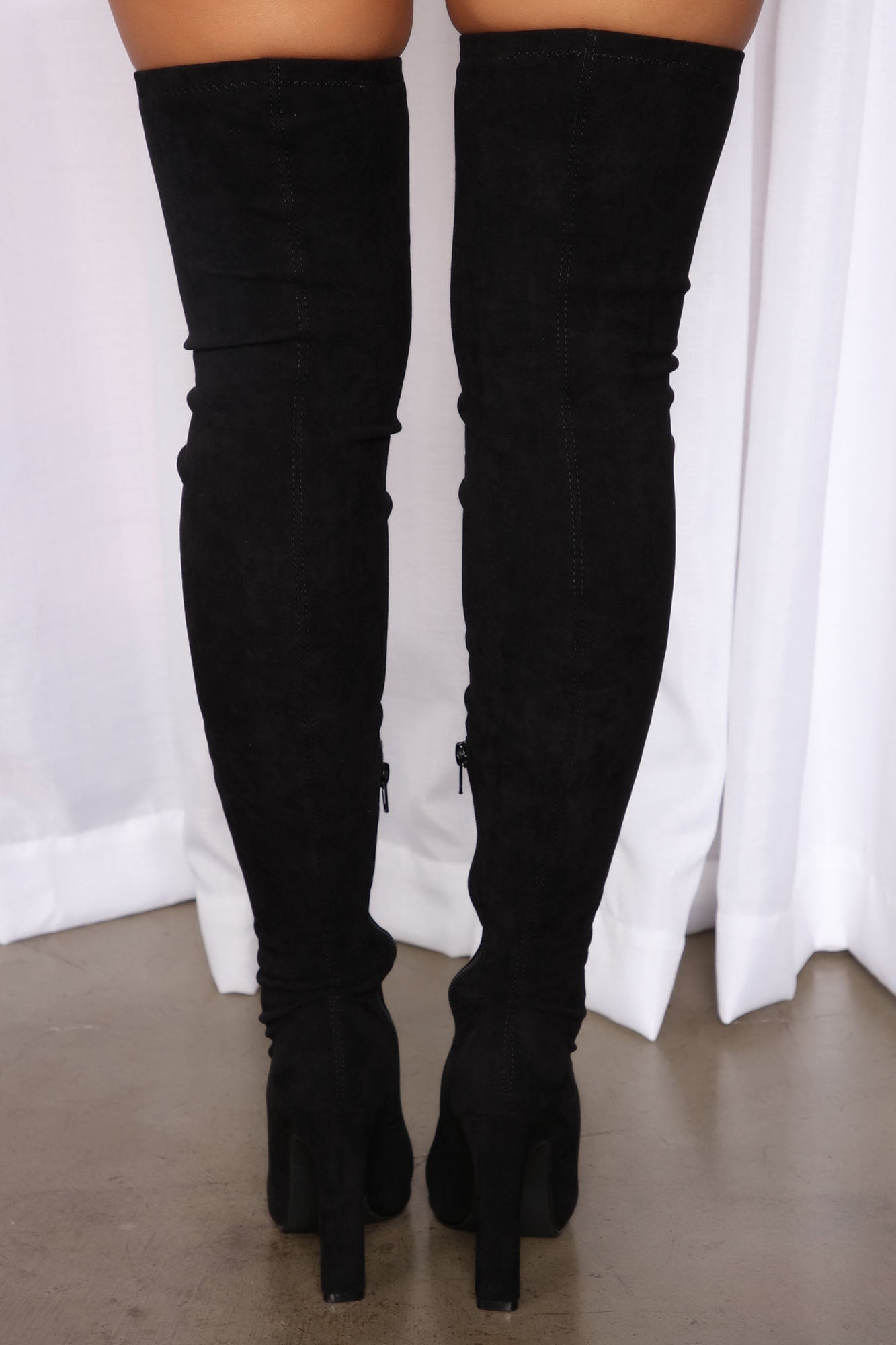 Places To Be Over The Knee Boots - Black image 5