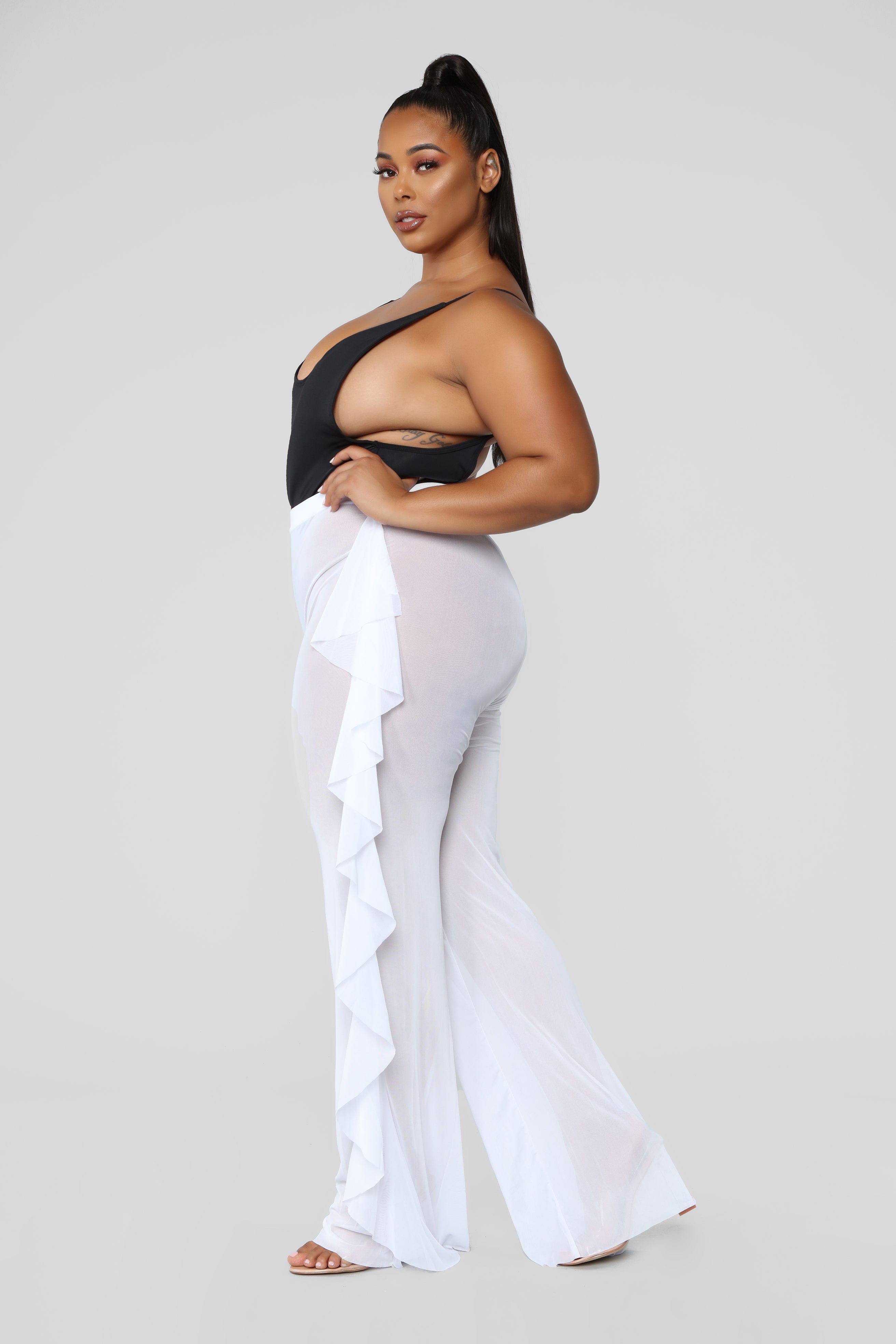 Sunshine See Through Cover Up Pant - White image 10