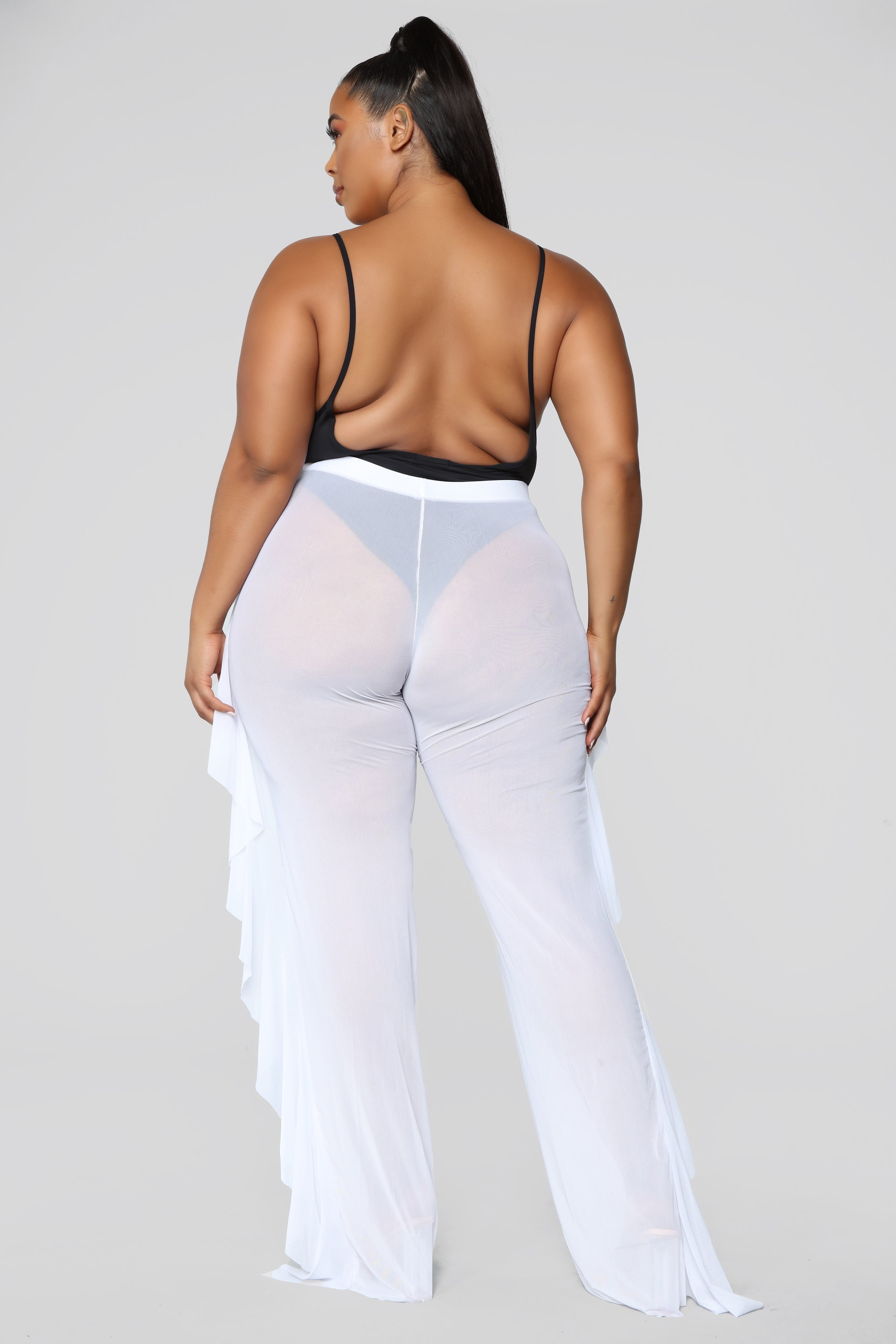 Sunshine See Through Cover Up Pant - White image 11