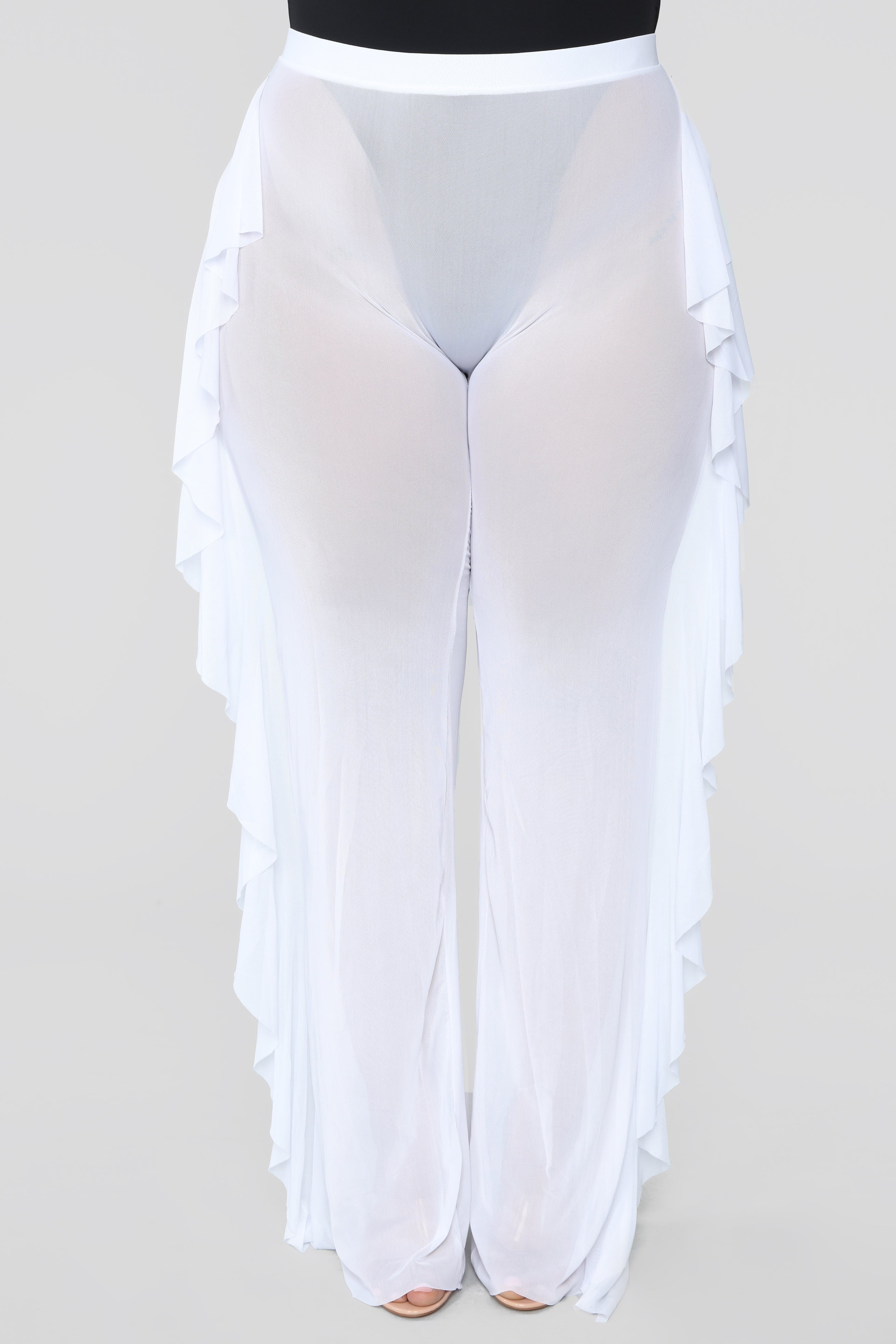 Sunshine See Through Cover Up Pant - White image 12