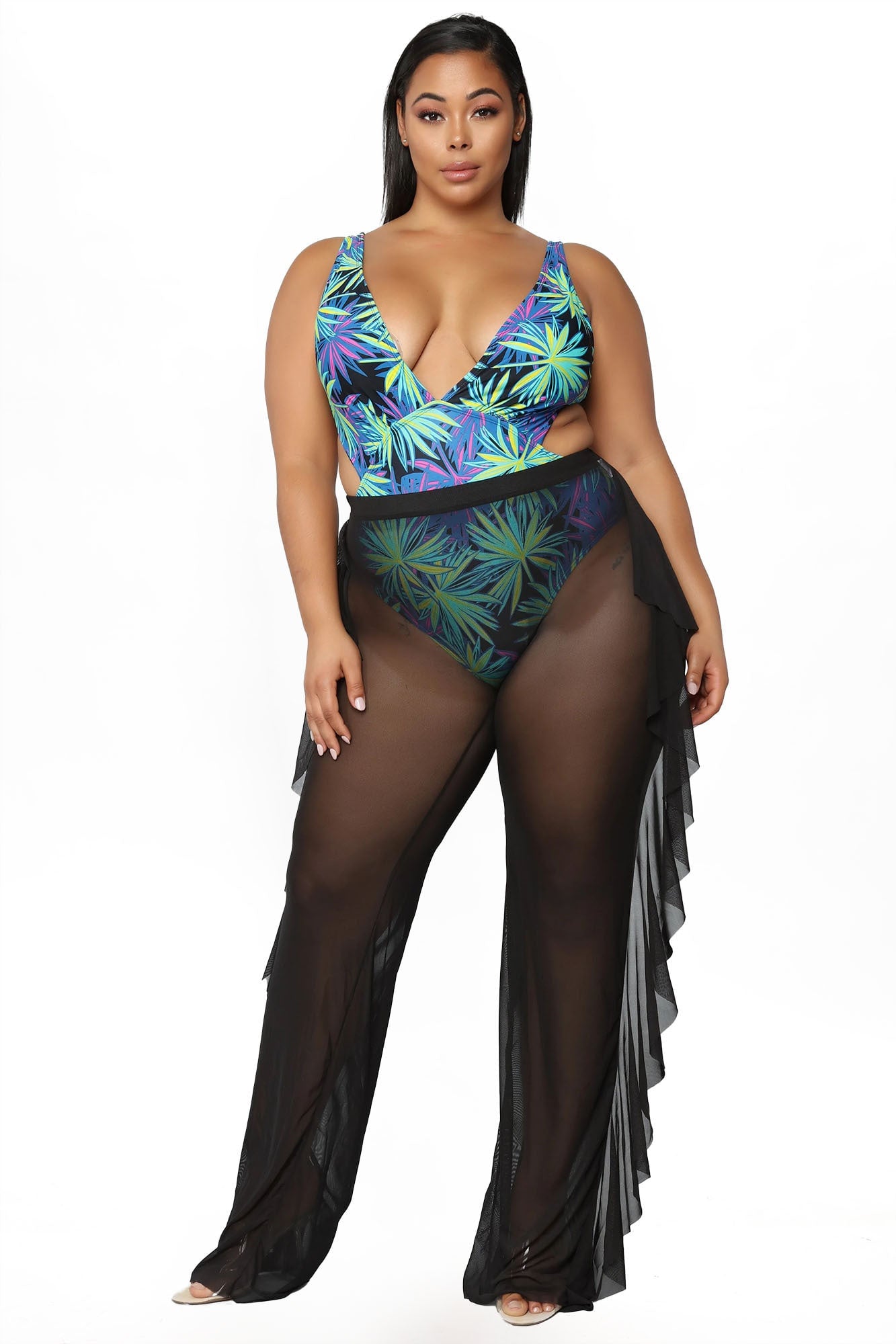 Sunshine See Through Cover Up Pant - Black image 9
