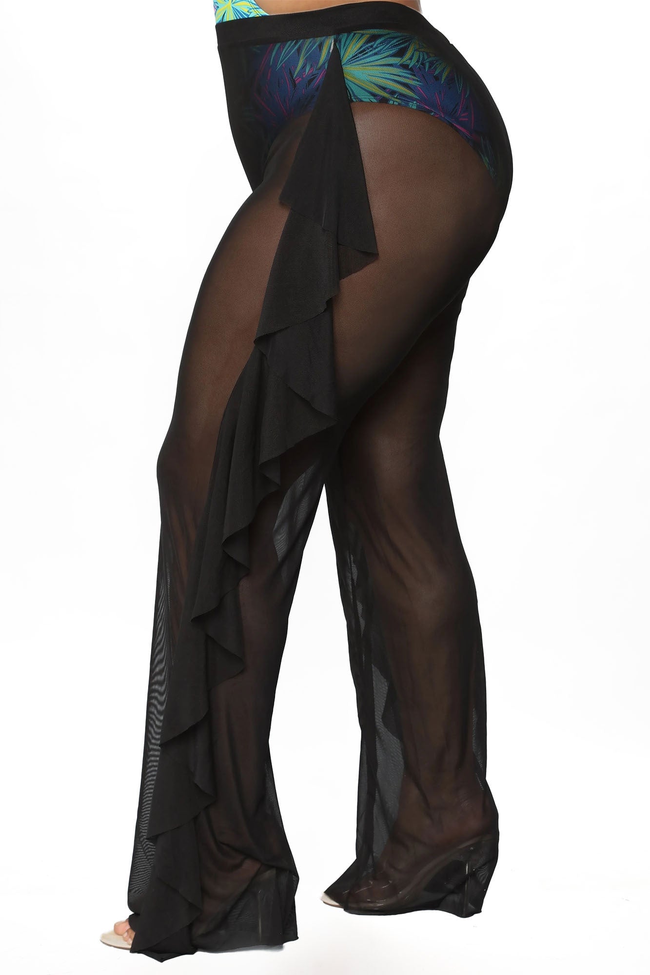 Sunshine See Through Cover Up Pant - Black image 11