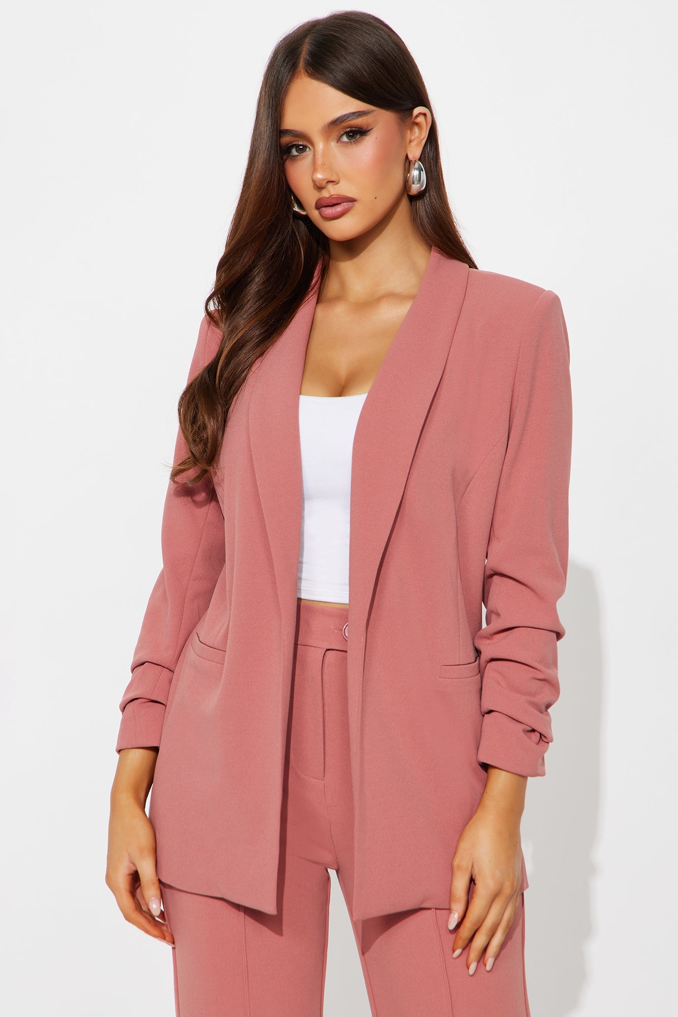 The Celine Blazer - Rose image 4