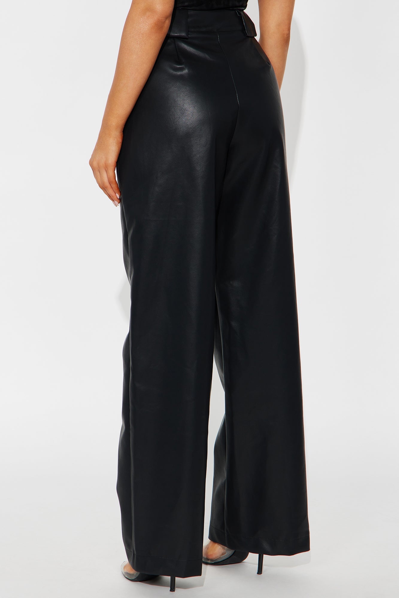 Tailored For You Faux Leather Pant - Black image 6