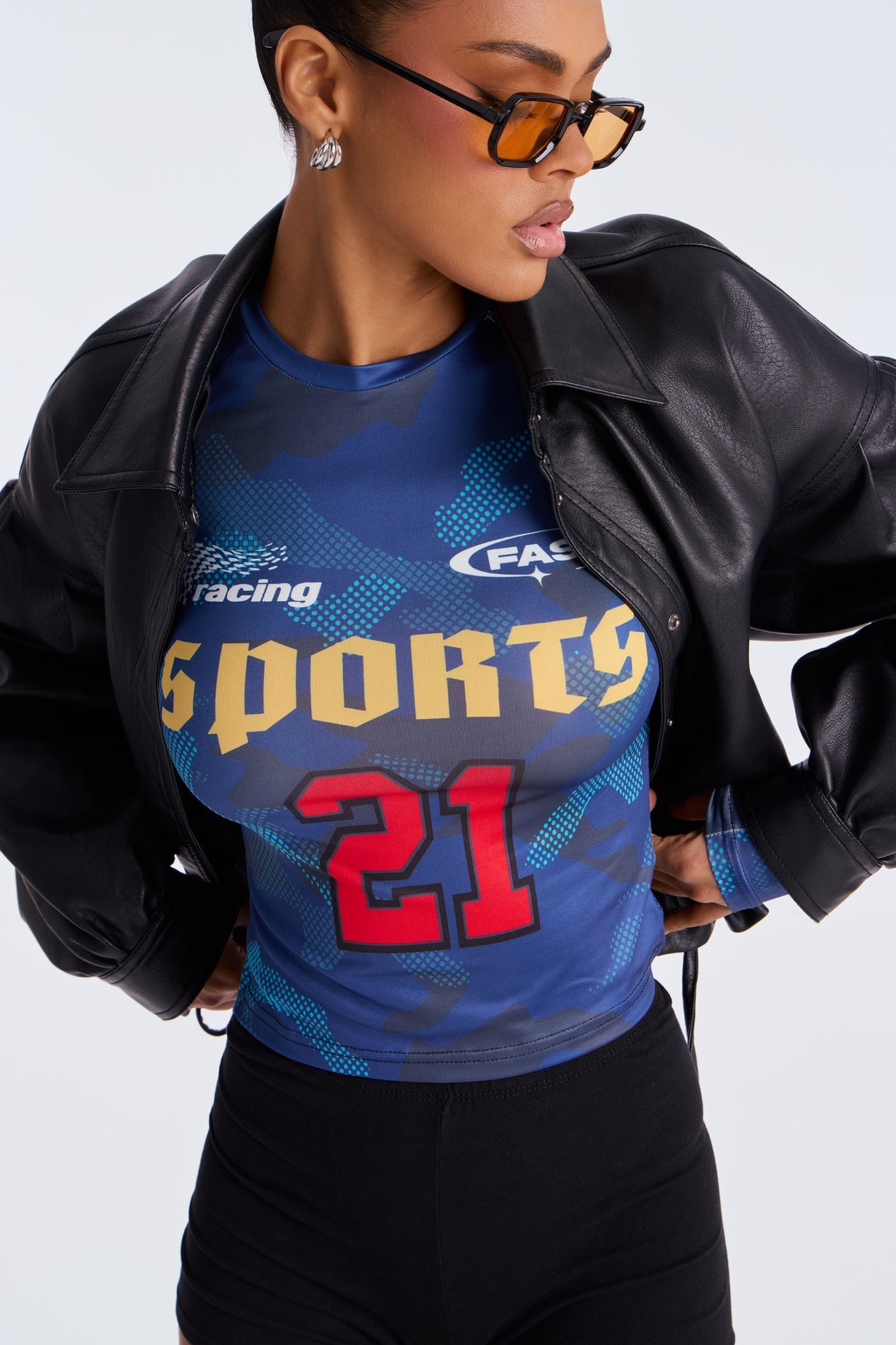 Sports 21 Long Sleeve Baby Tee - Blue image 7