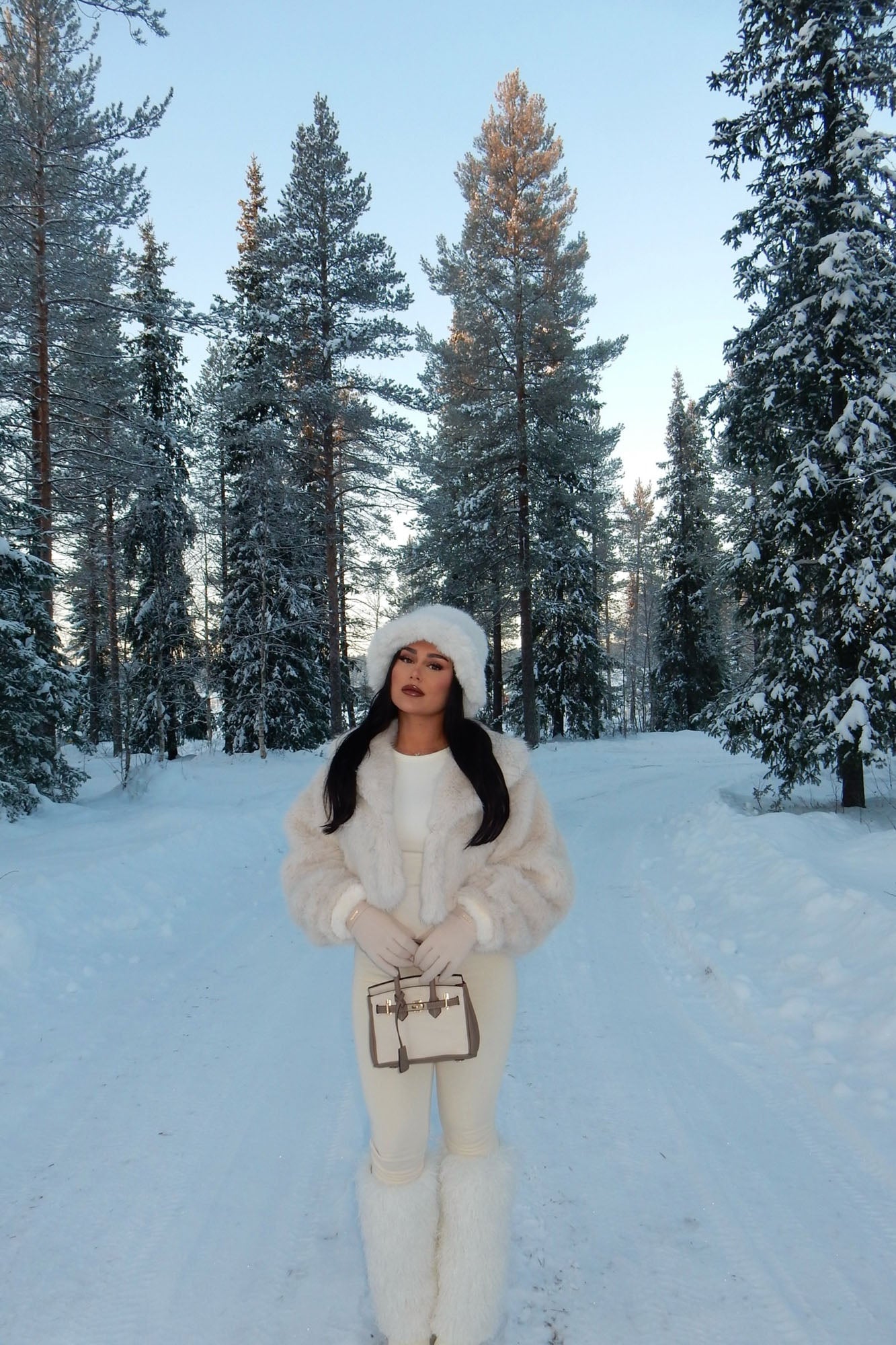 That's Luxe Faux Fur Coat - Ivory image 6