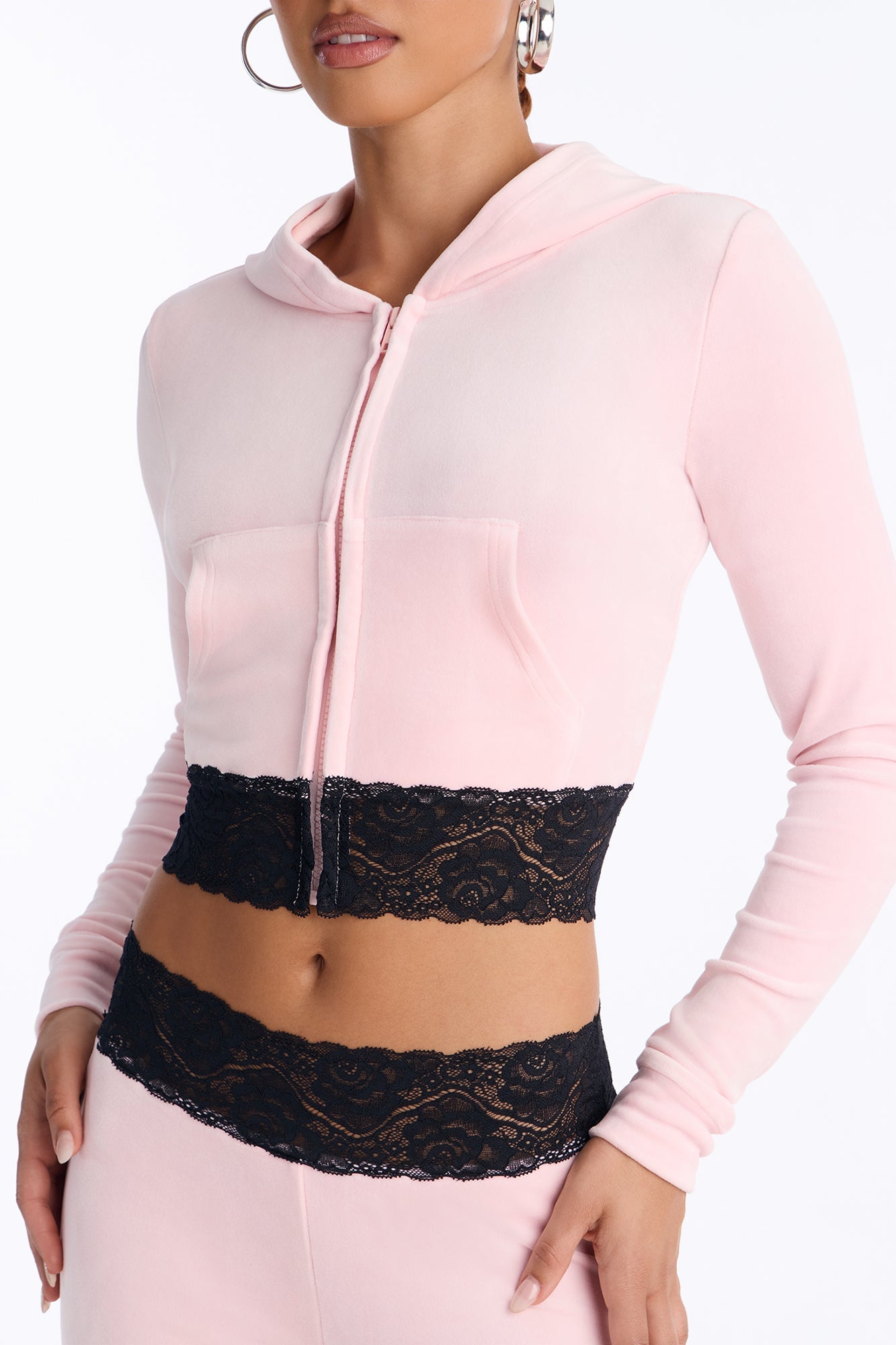 Sugar Rush Velour Pant Set - Light Pink image 3