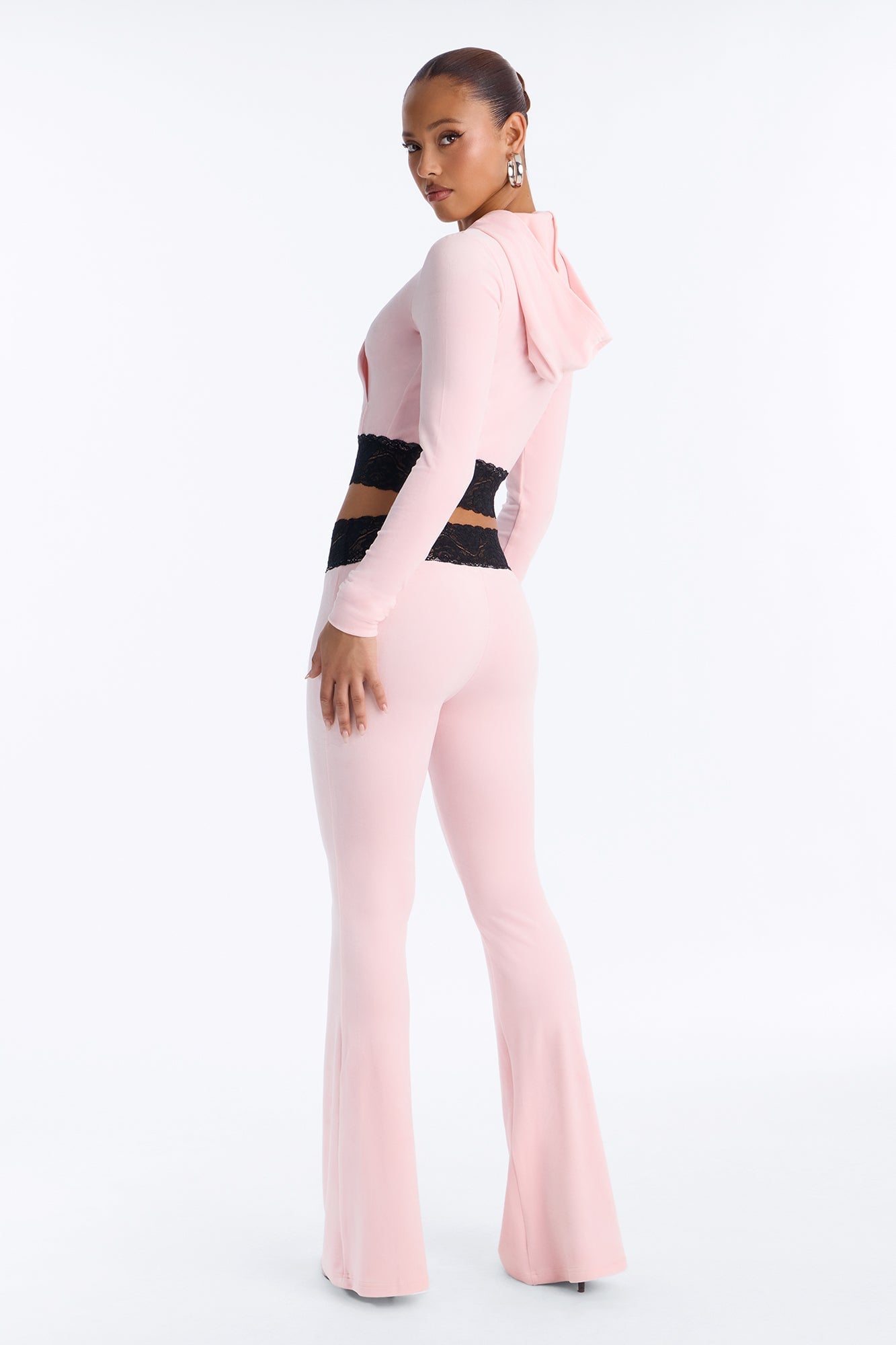 Sugar Rush Velour Pant Set - Light Pink image 4