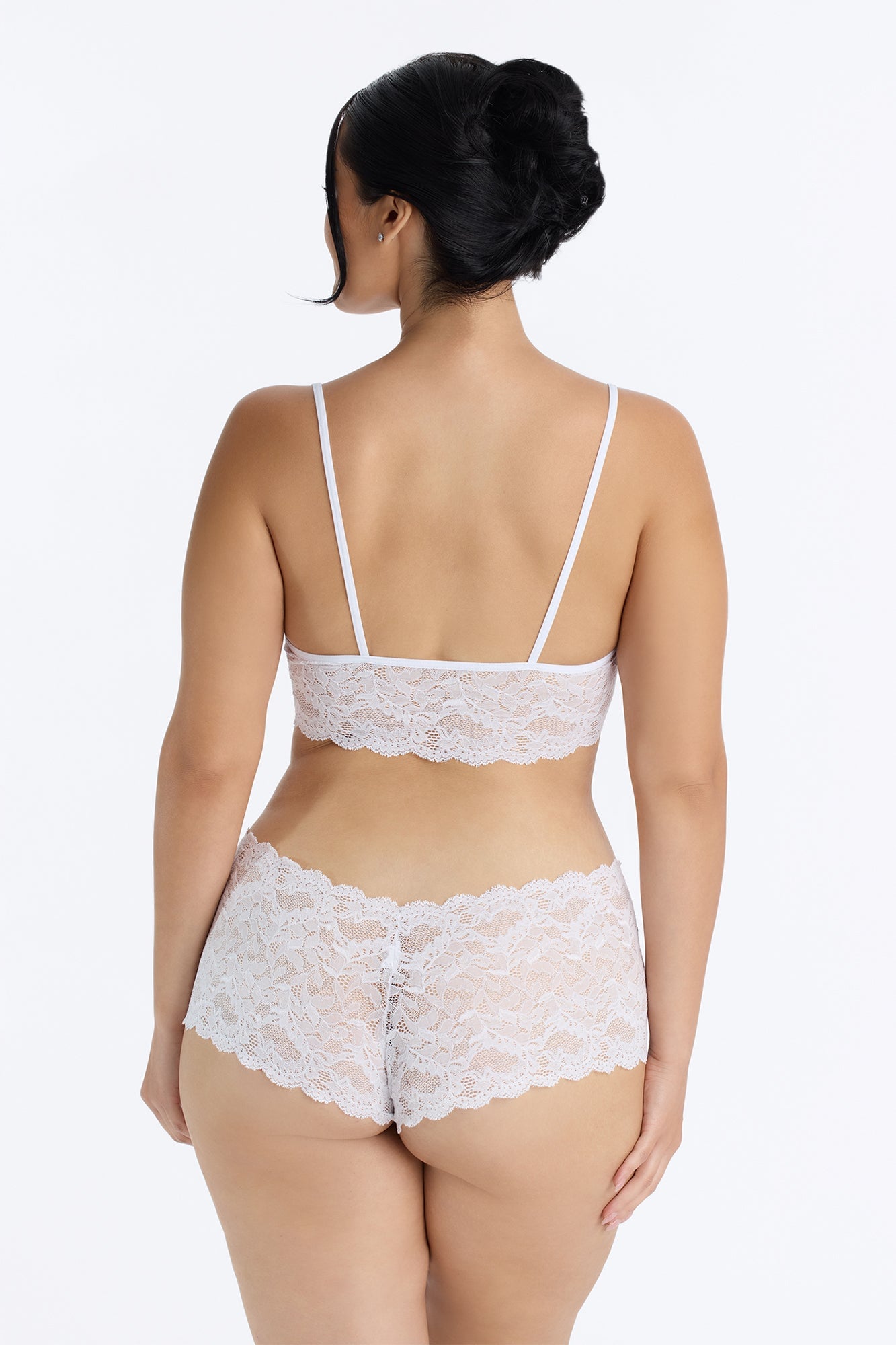 Sultry Moments Lace 2 Piece Set - White image 3