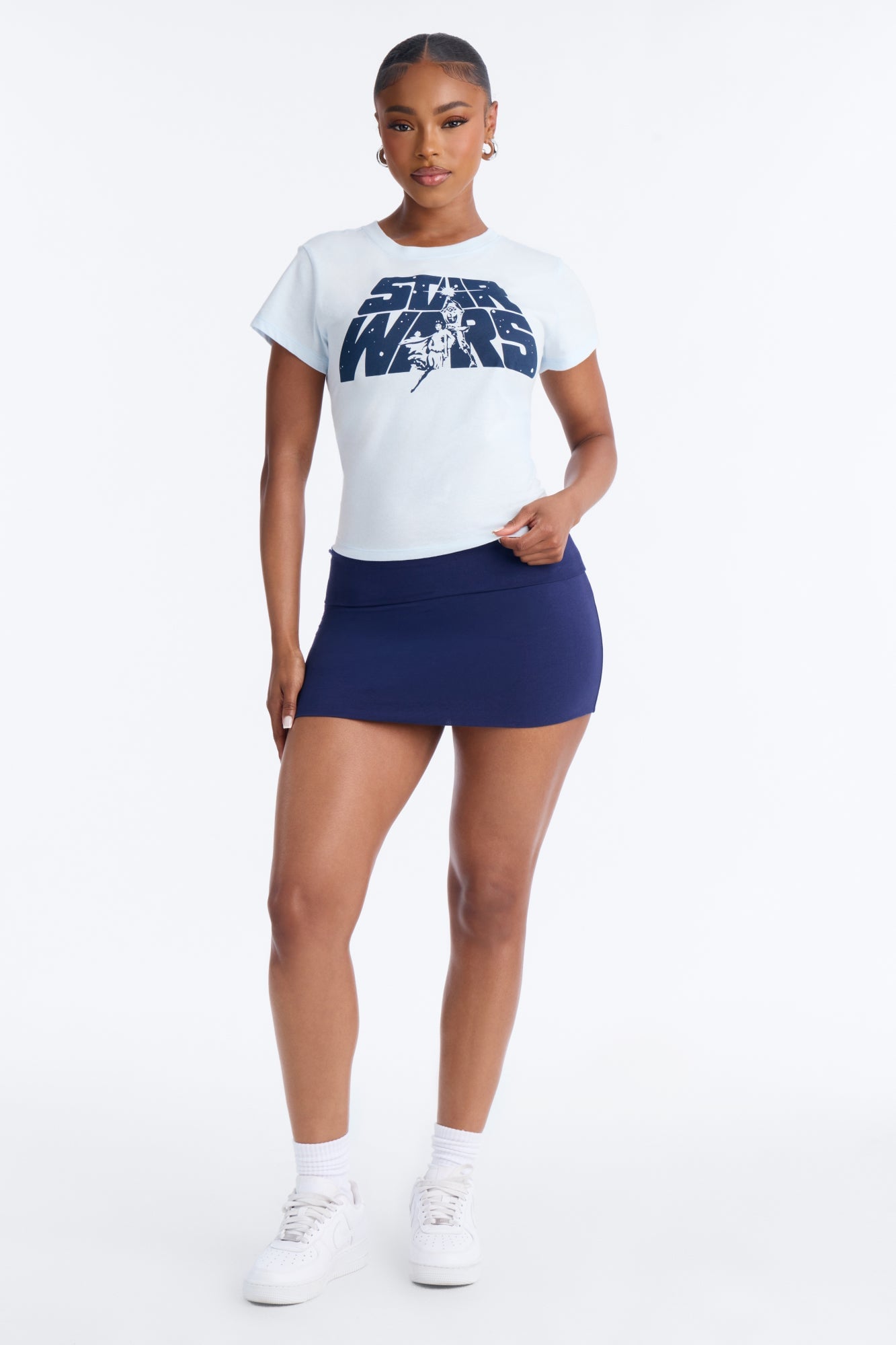 Starwars Classic Logo Baby Tee - Light Blue image 2