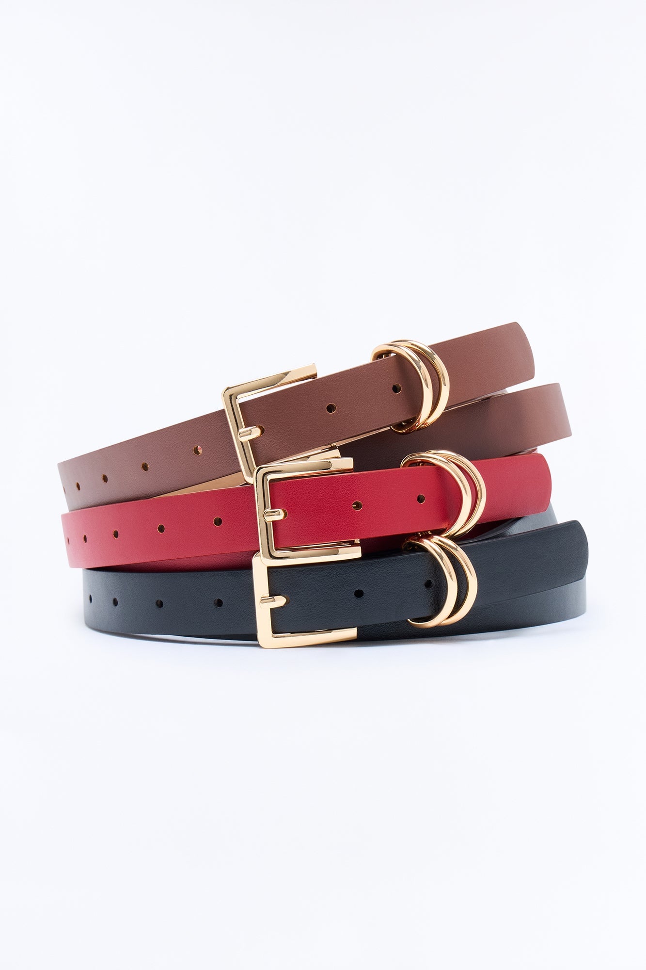 The Best Trio Belt Set - Burgundy/combo image 1