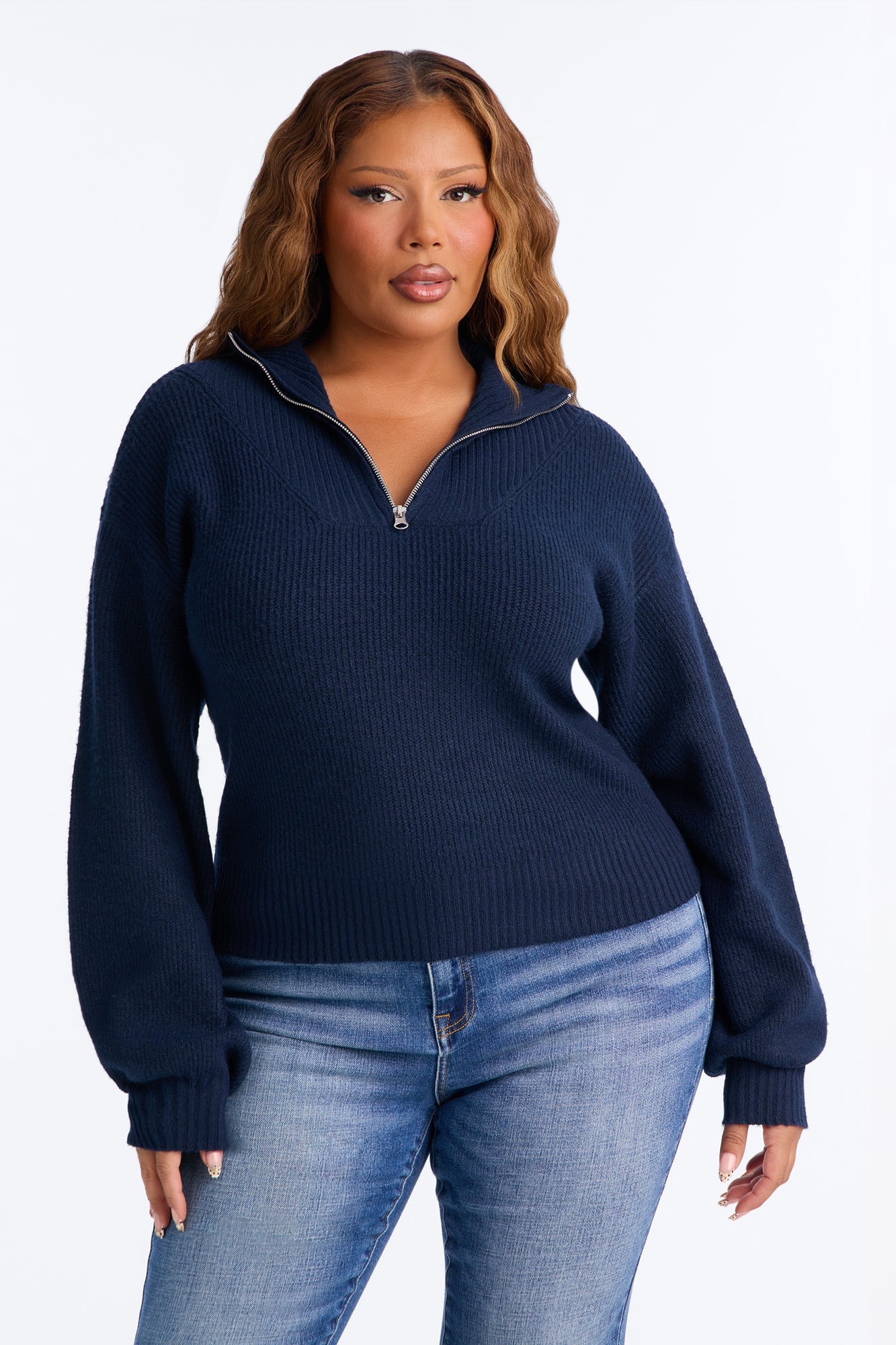 Tell Me About It Sweater - Navy image 1