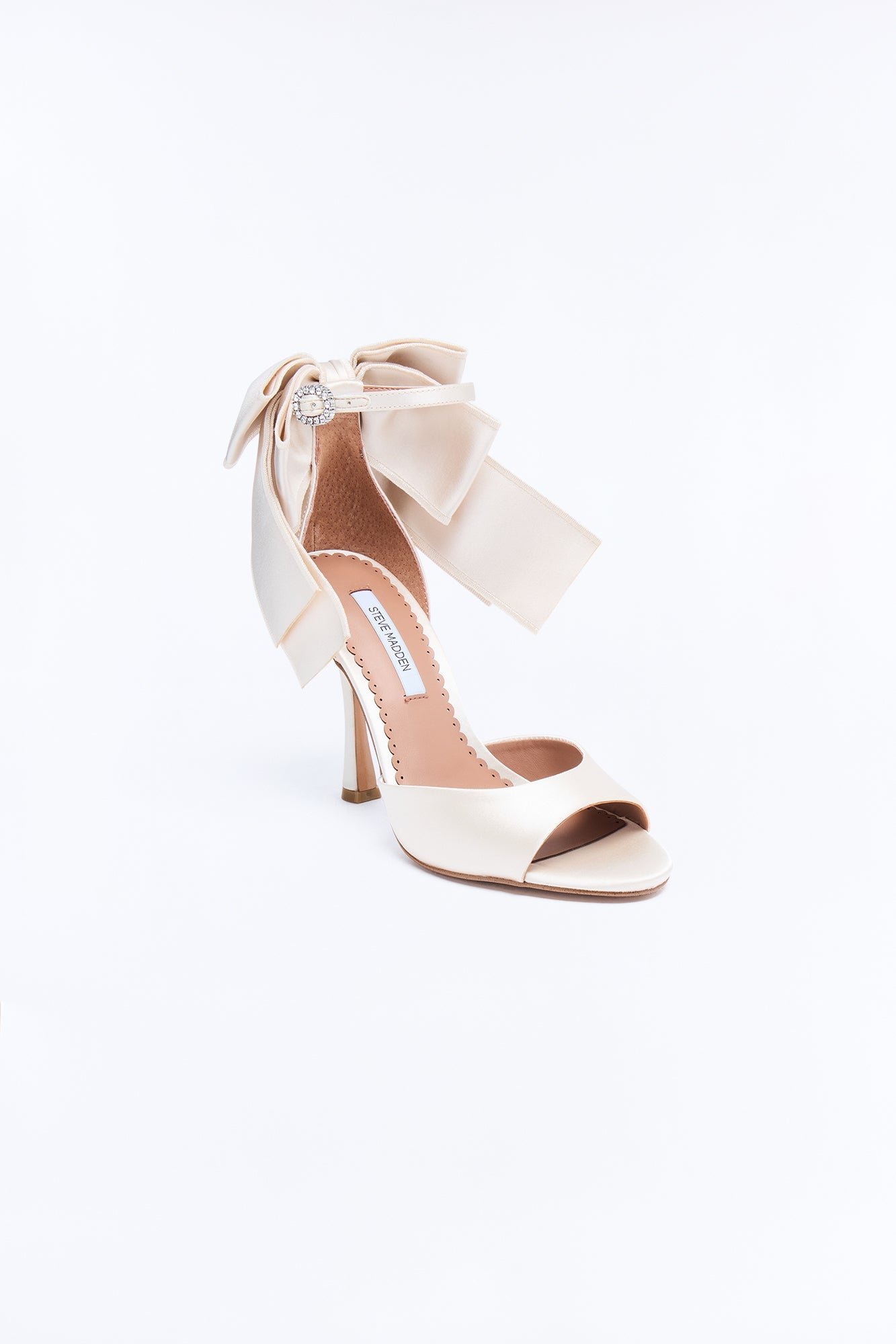 Steve Madden Bougie Satin Heels - Ivory image 4