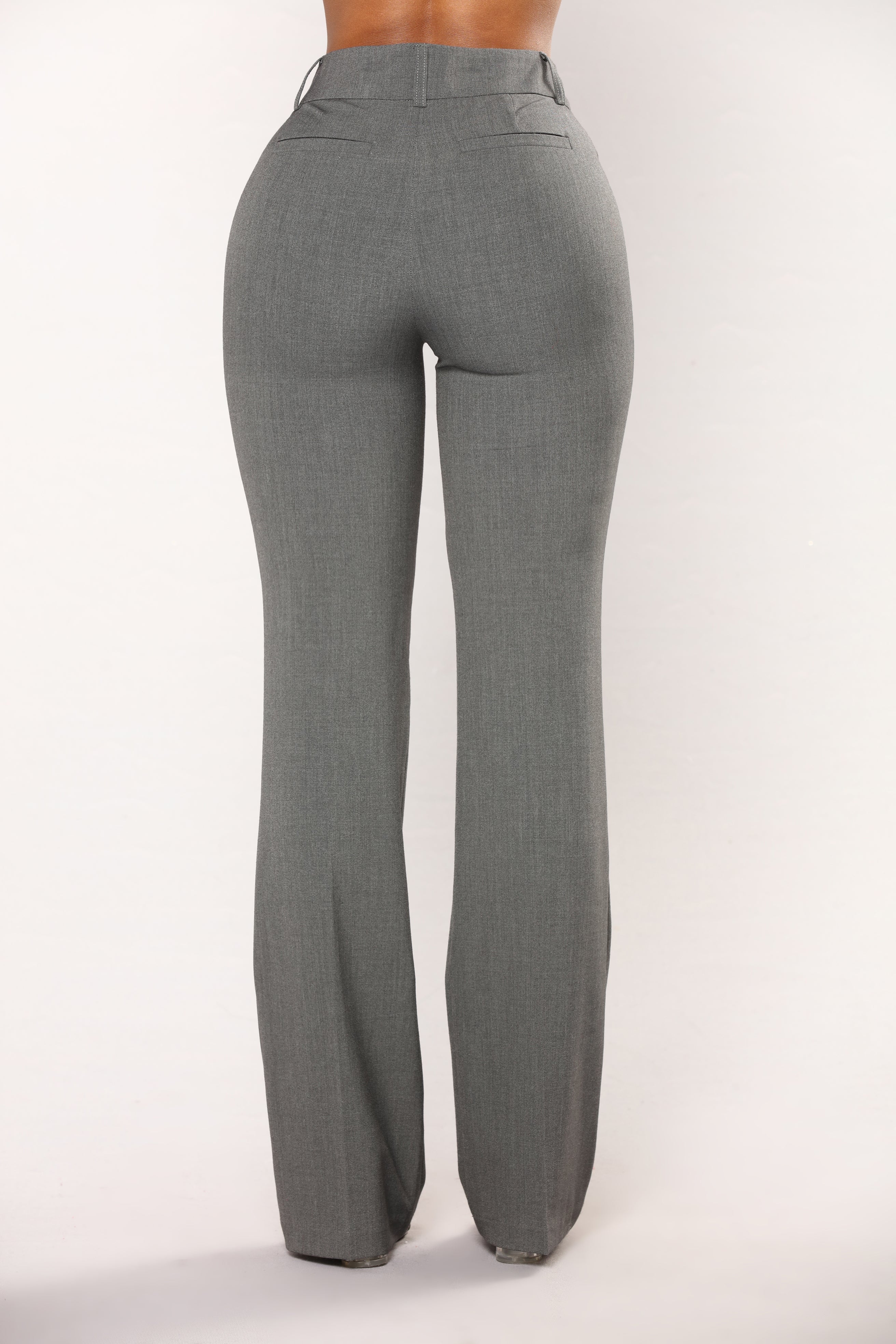 Tasha Dressy High Rise Pants - Charcoal image 3