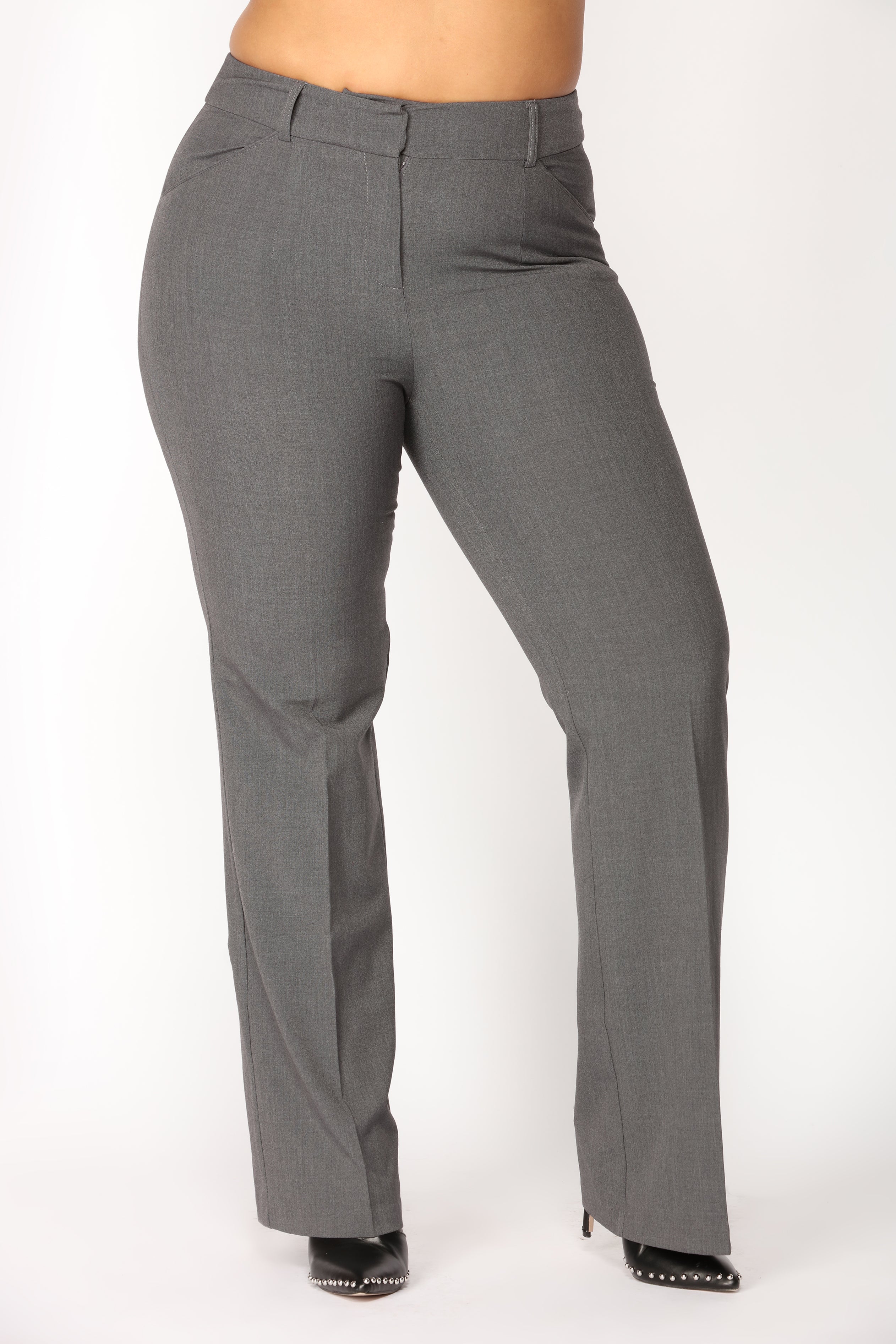 Tasha Dressy High Rise Pants - Charcoal image 9