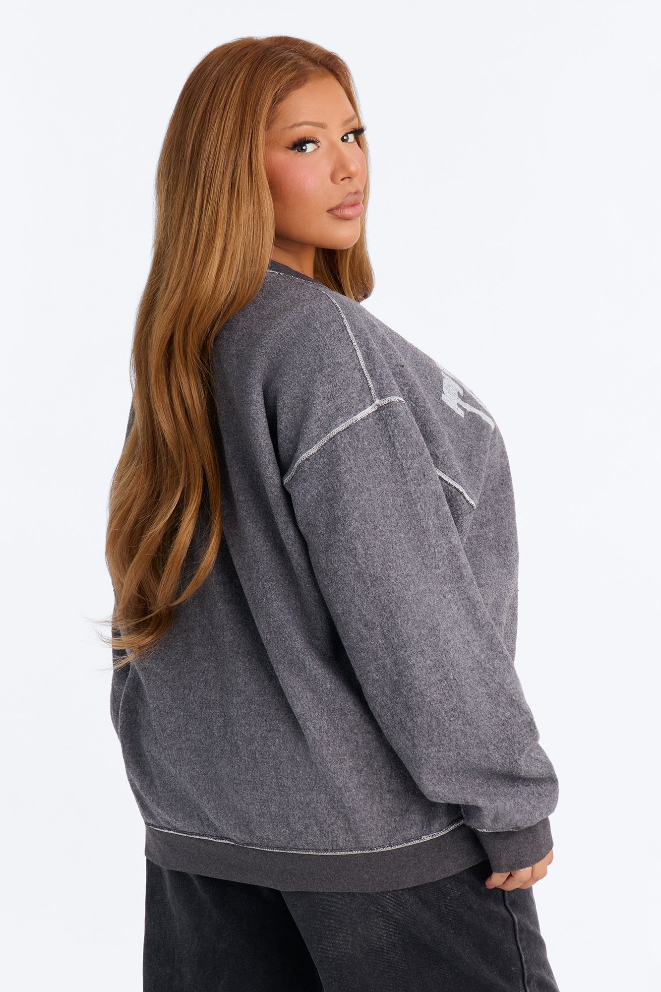 Take No Bull Reverse Fleece Sweatshirt - Black Wash image 3