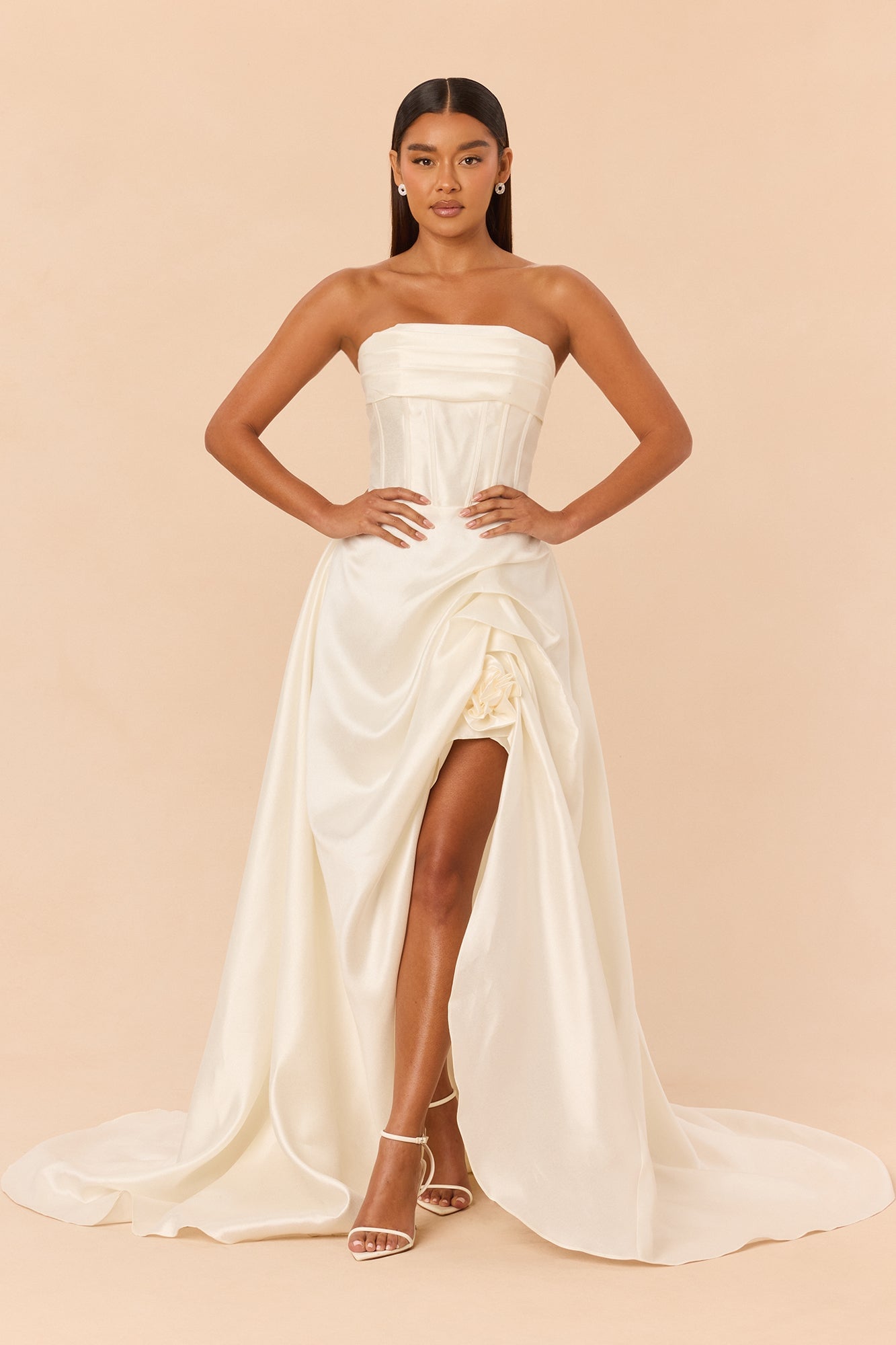 Swept Away Taffeta Gown - Ivory image 5