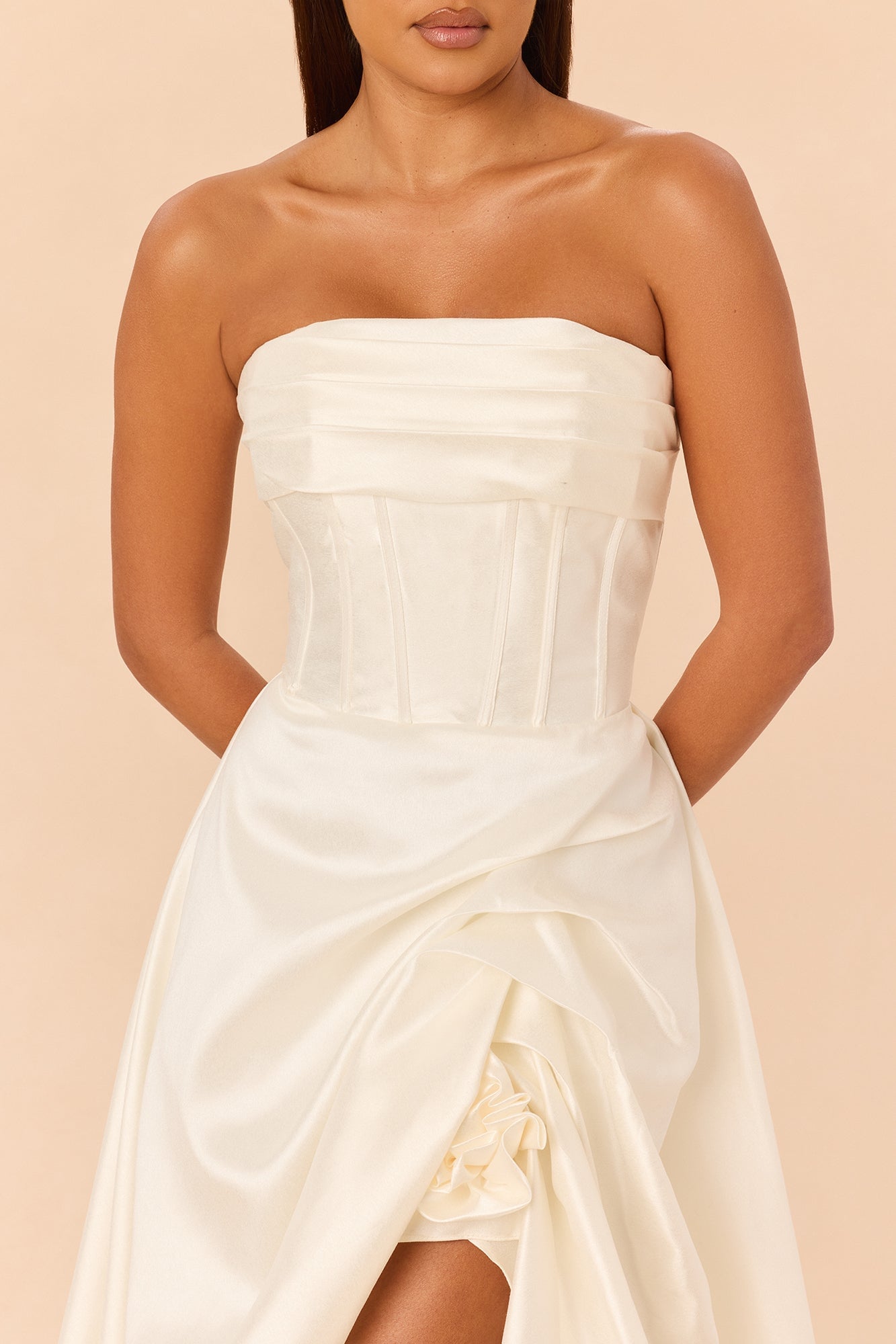 Swept Away Taffeta Gown - Ivory image 7