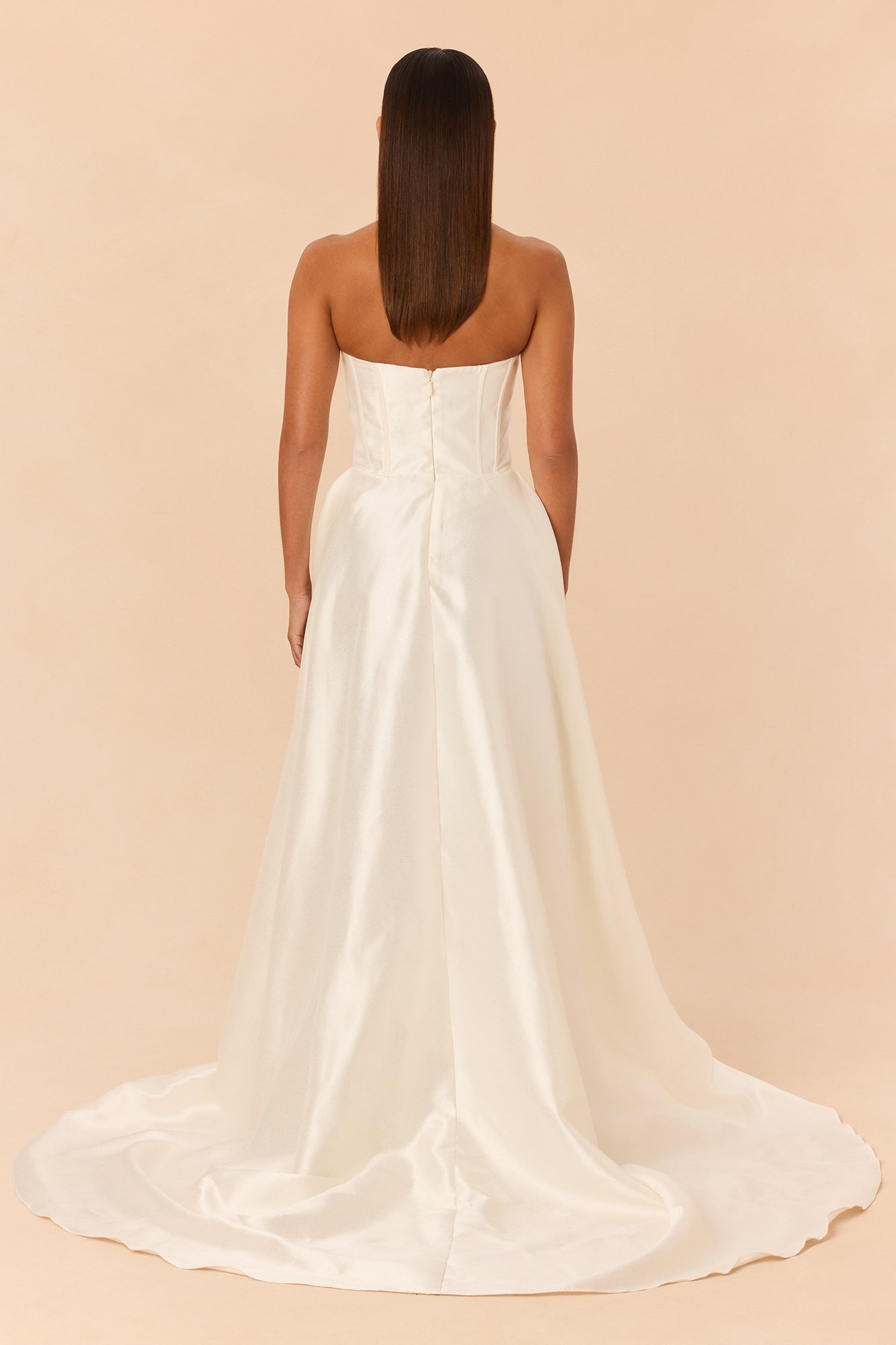 Swept Away Taffeta Gown - Ivory image 8