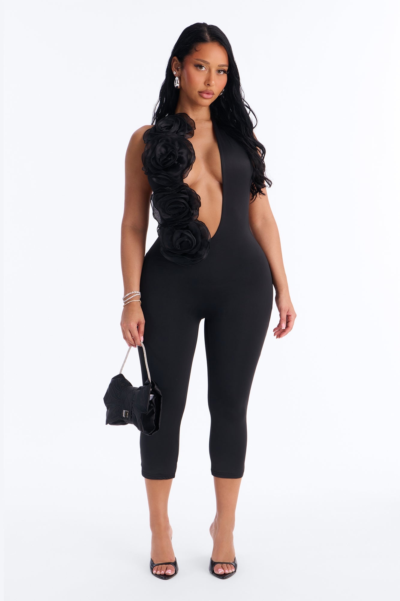 Tango Time Capri Catsuit - Black image 5