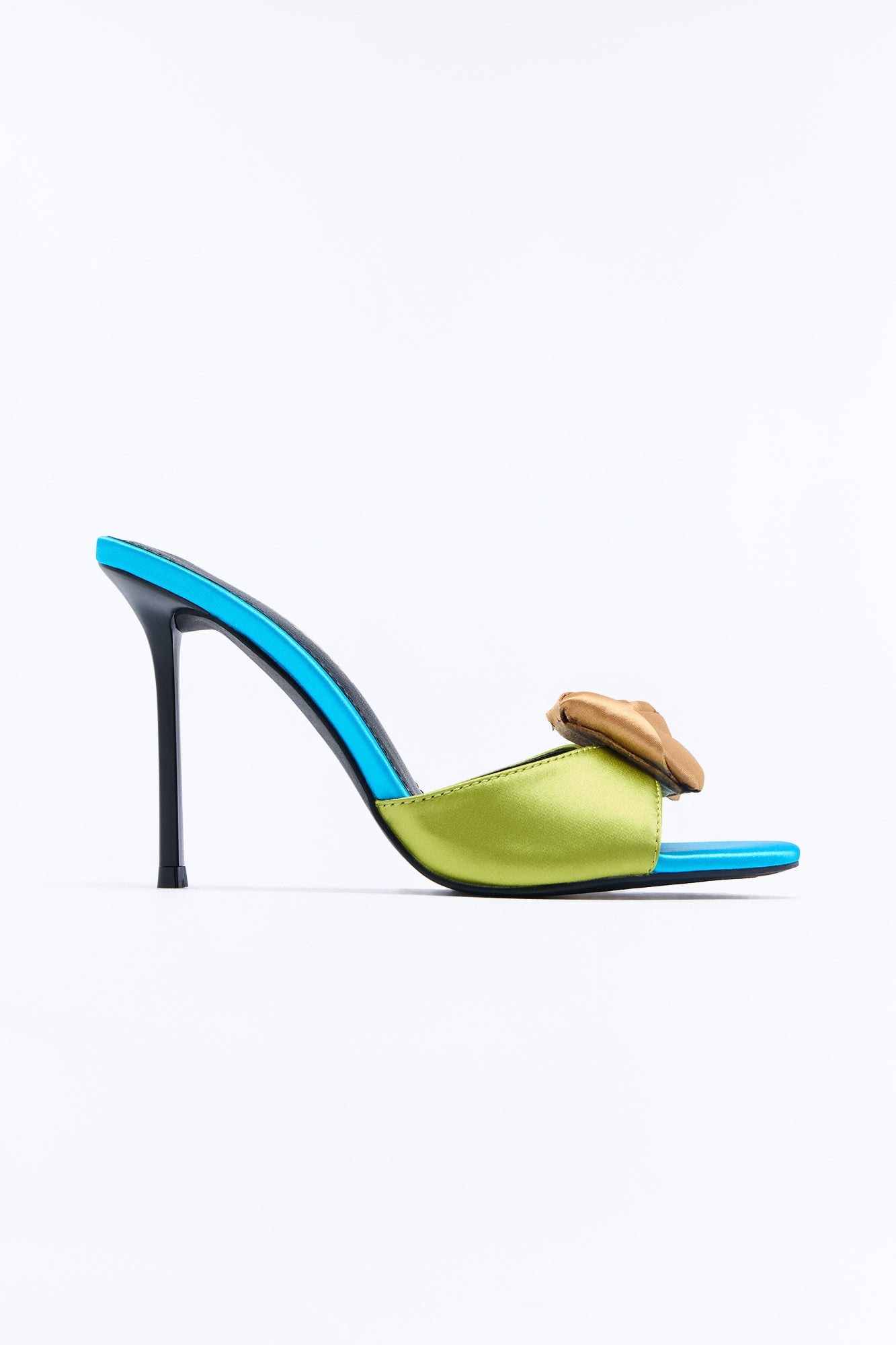 Always Fresh Floral Heeled Sandals - Olive image 3