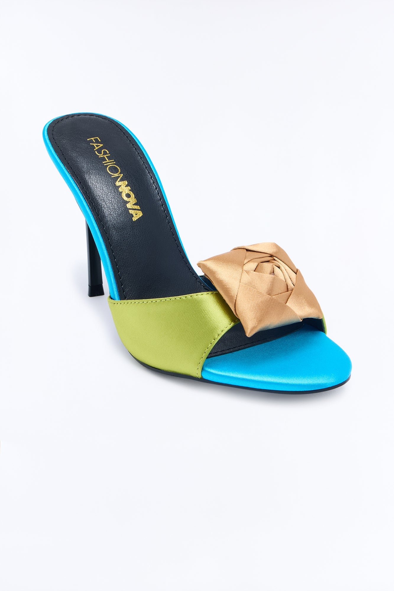 Always Fresh Floral Heeled Sandals - Olive image 4