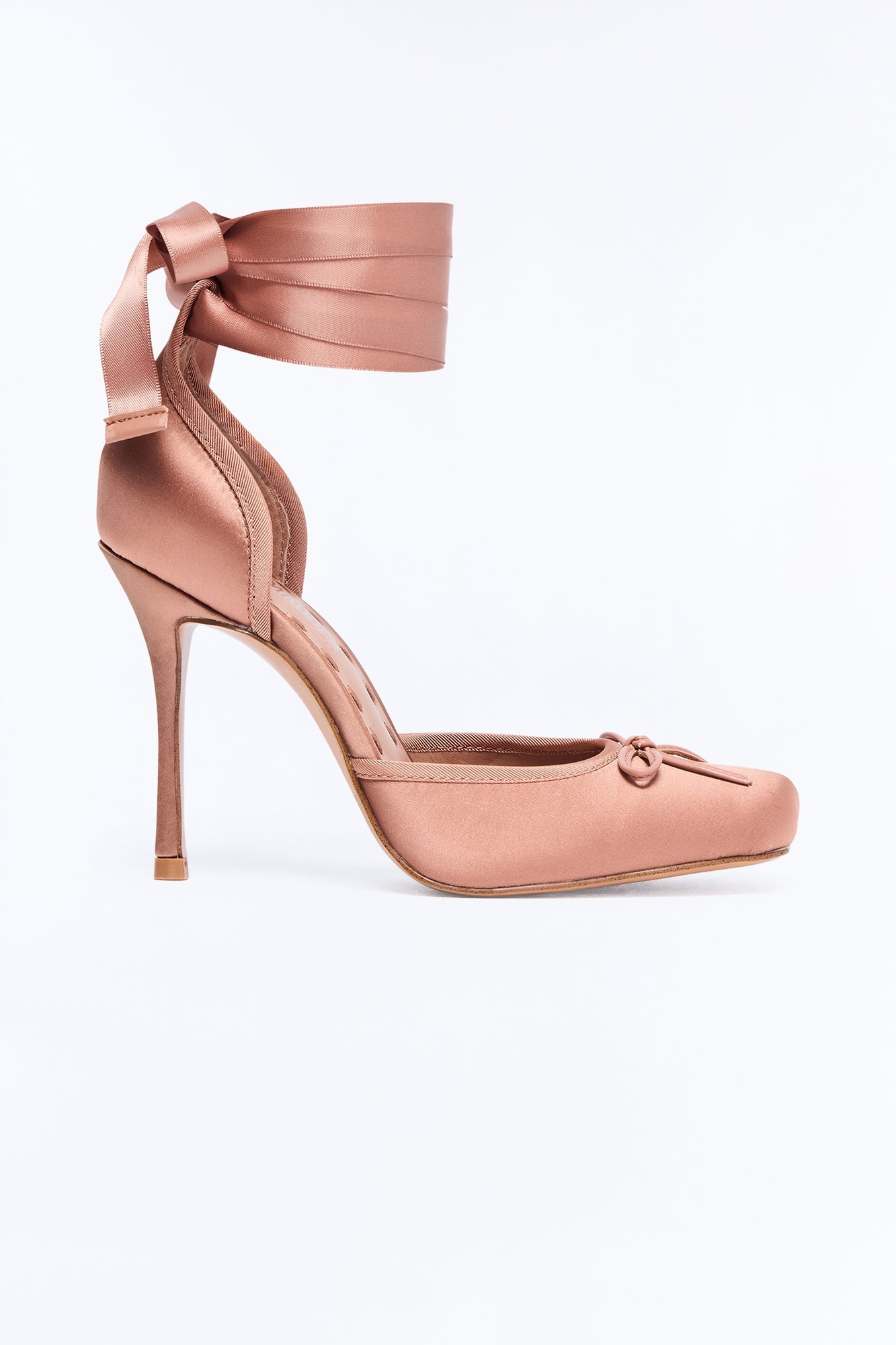 Steve Madden Larina Satin Pumps - Tan image 3